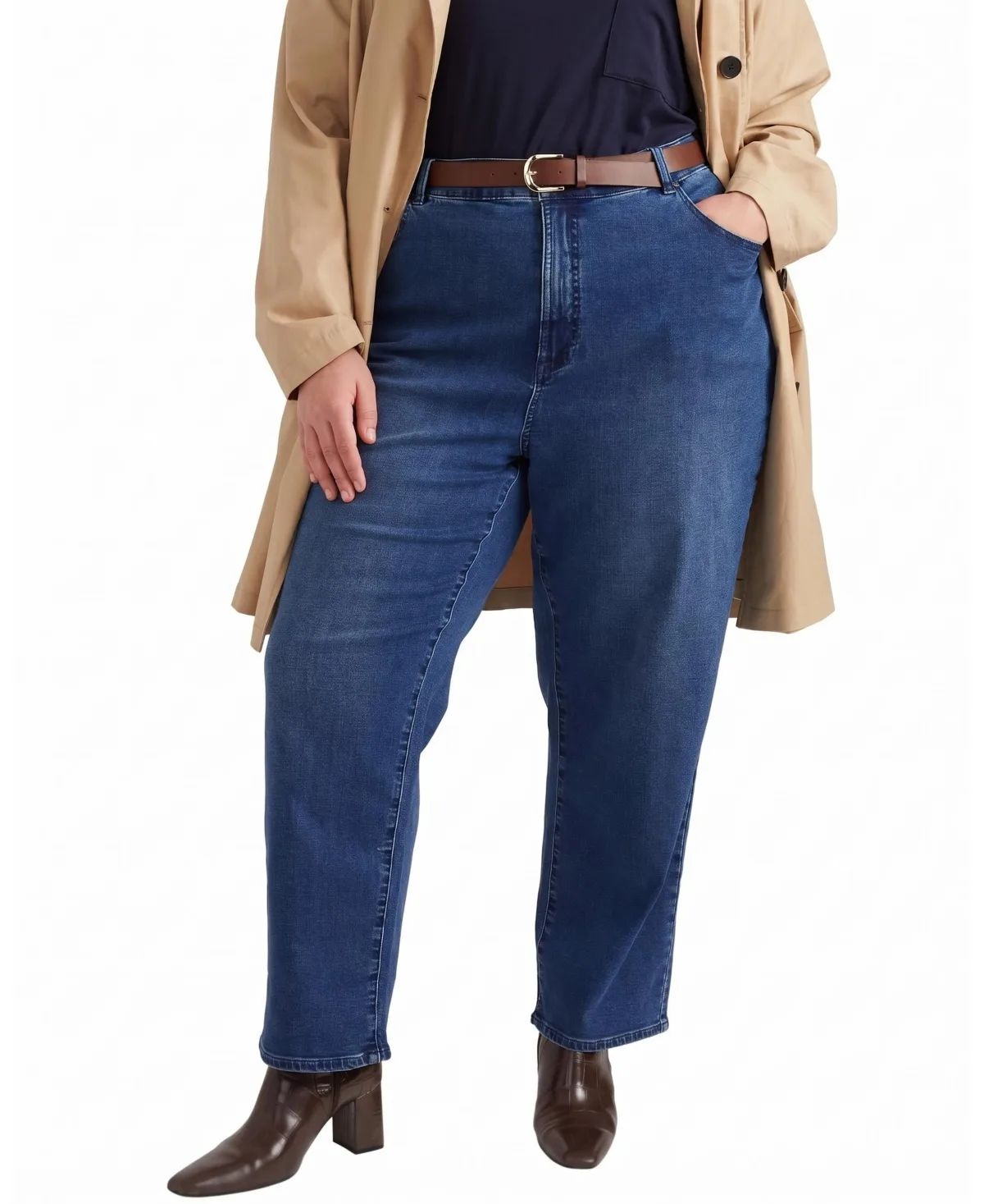 Ella High Rise Straight Leg Jeans by Universal Standard