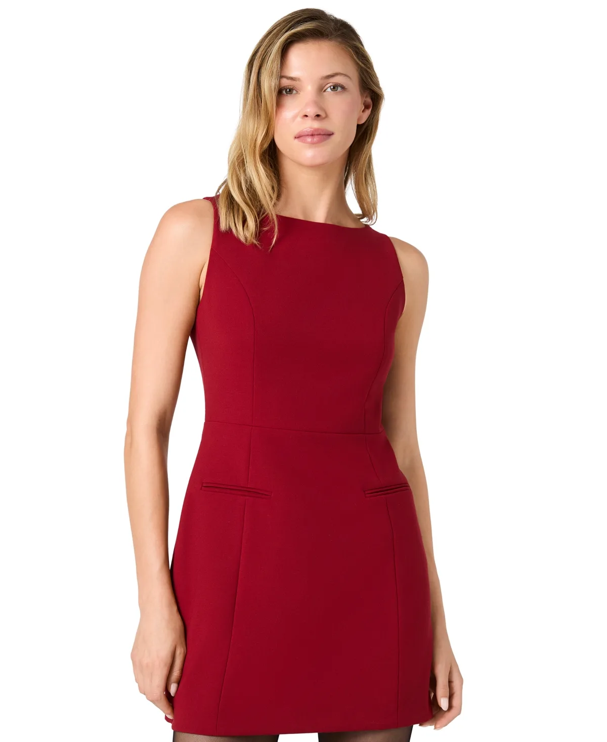 Boat Neck Sleeveless Mini Dress by French Connection