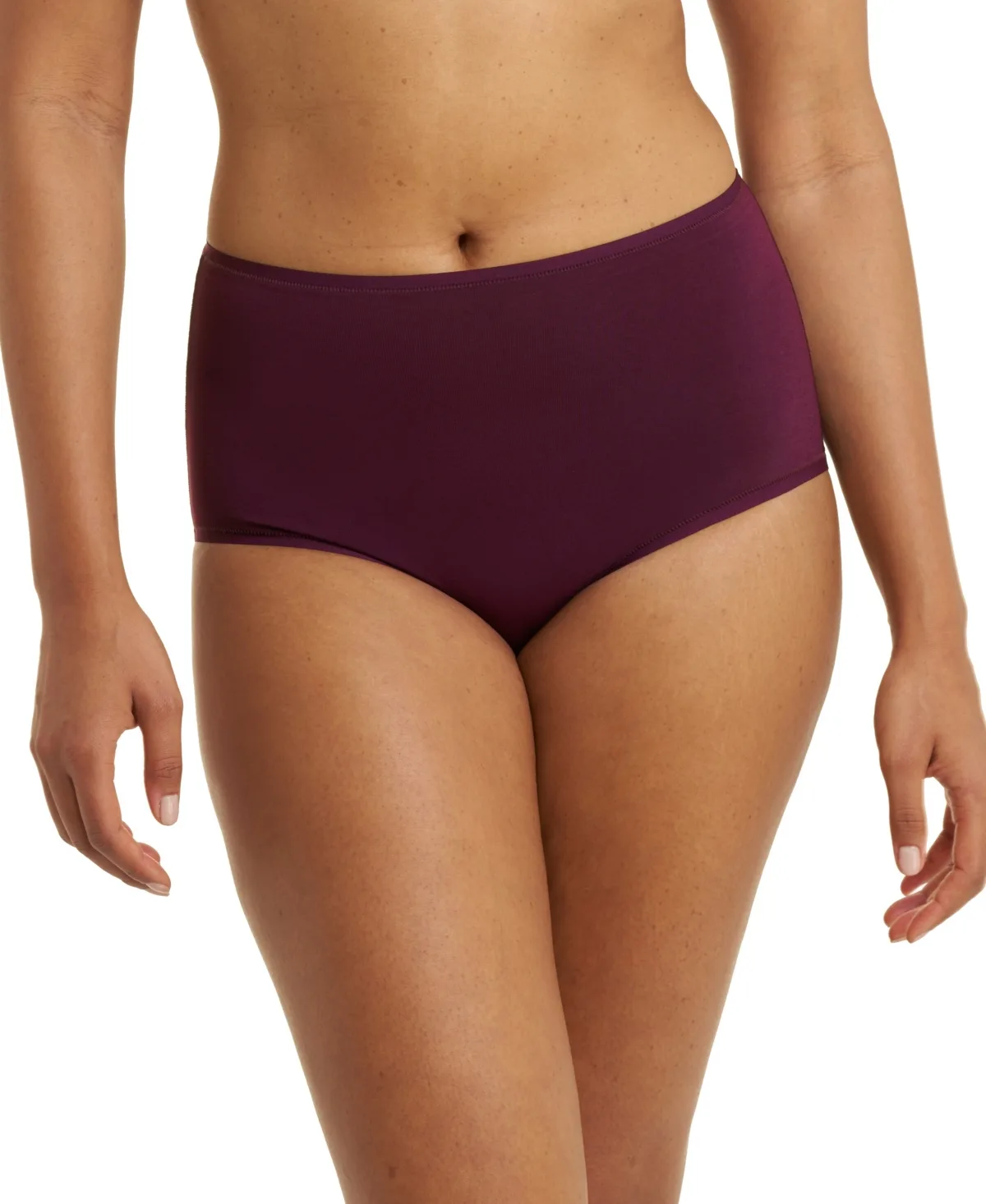 Bliss Bare Cotton High-Waist Brief Underwear by Natori