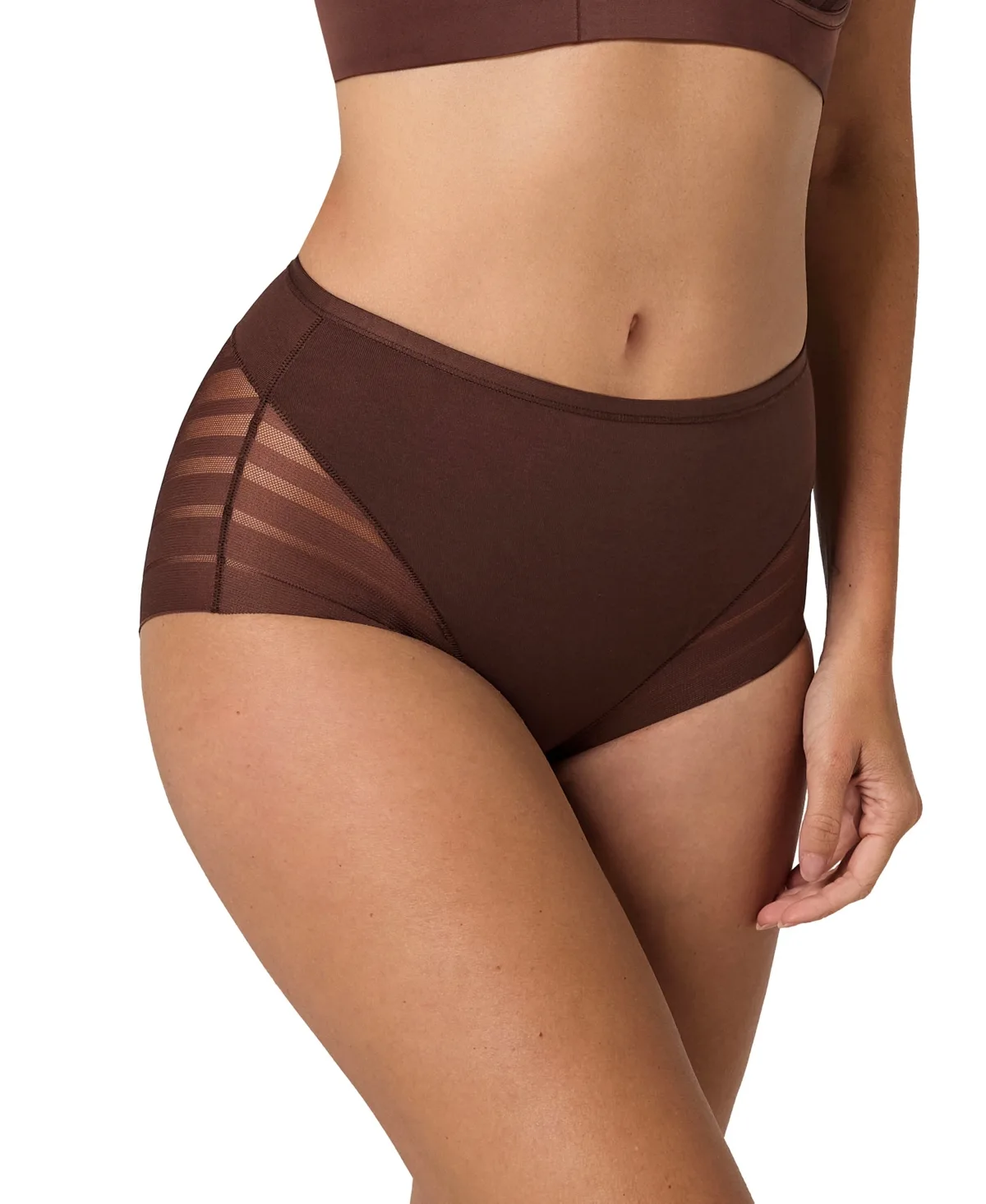 Lace Stripe Undetectable Classic Shaper Panty by Leonisa