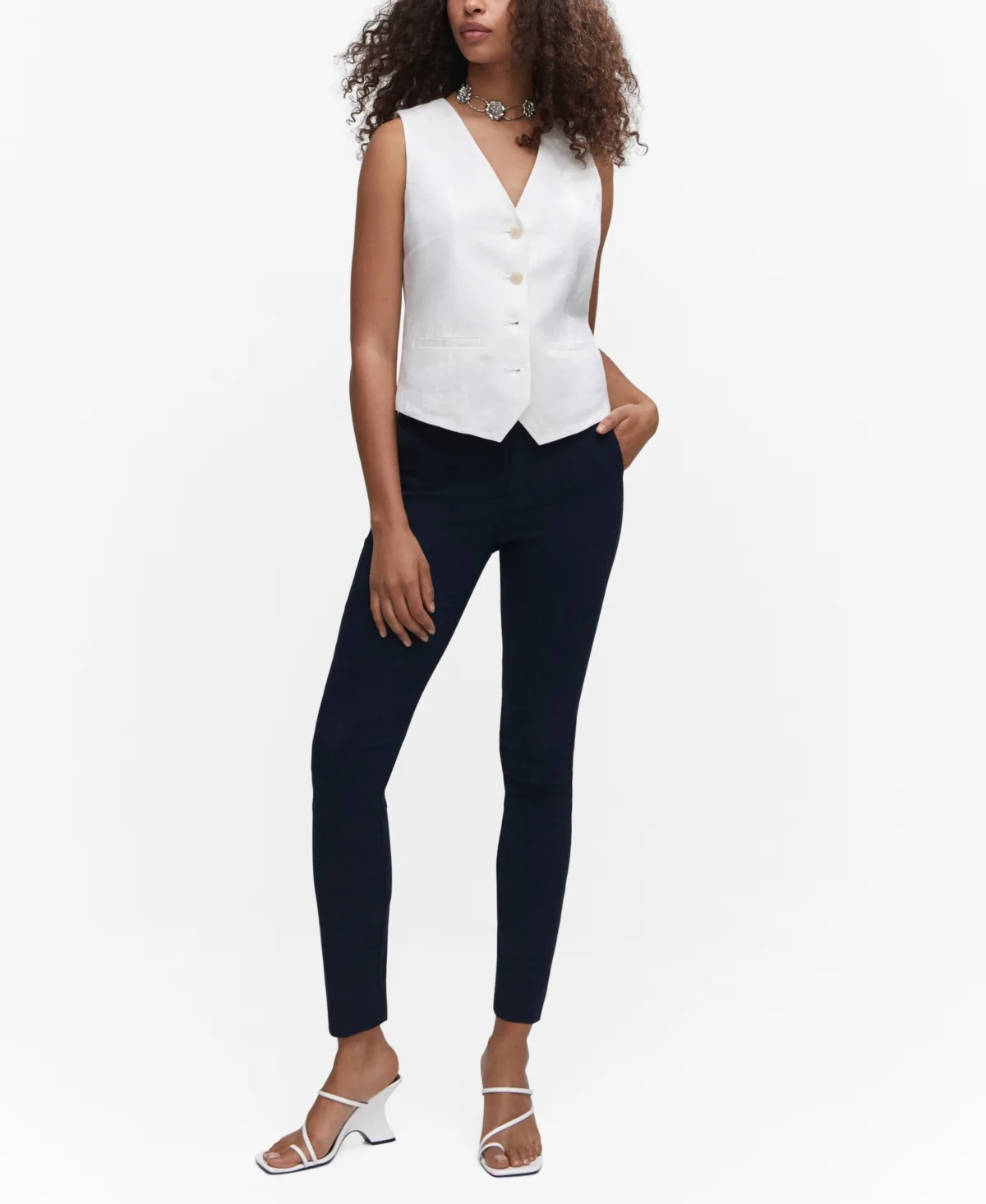 Crop Skinny Trousers by Mango