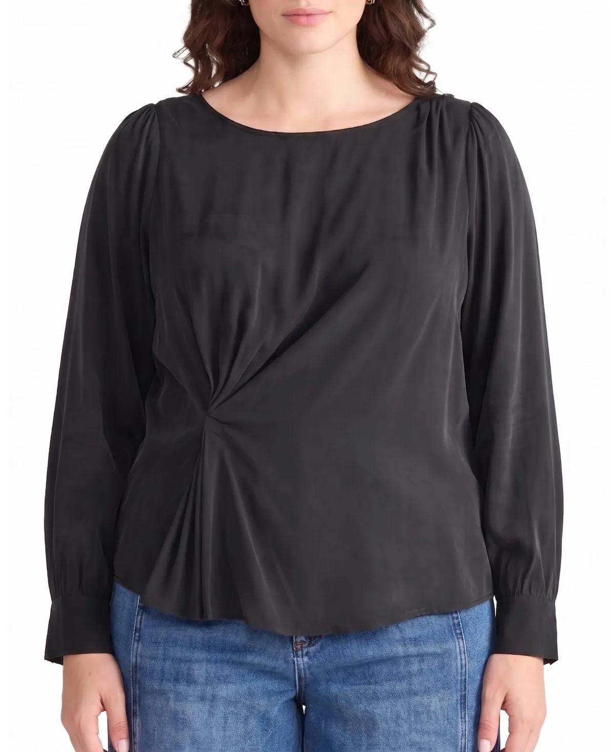 Sabrina Twist Front Stretch Cupro Blouse by Universal Standard