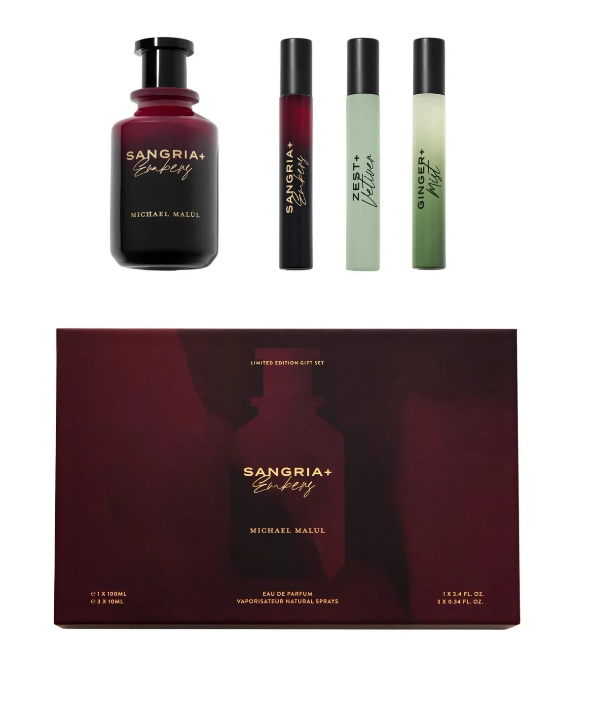 Sangria and Embers Eau De Parfum Gift Set by Michael Malul