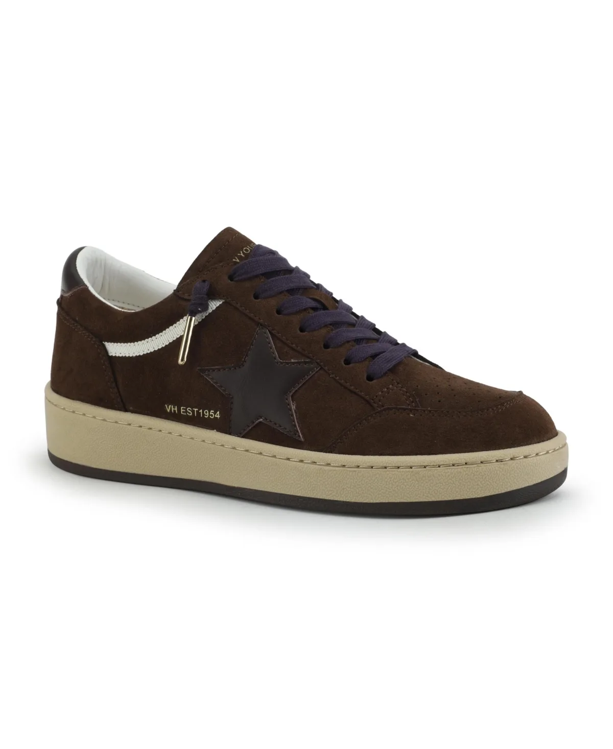 Eleanor Suede Round Toe Sneakers by Vintage Havana