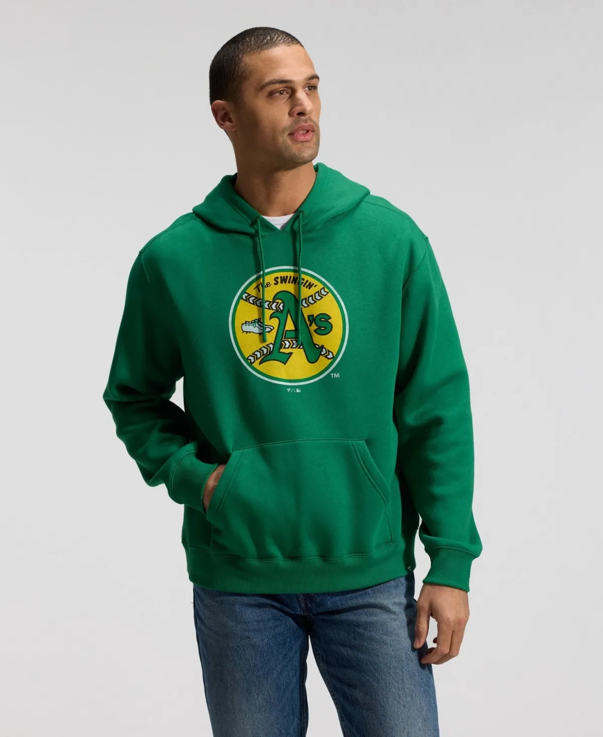 Oakland Athletics Heritage Classic Fit Heavyweight Fleece Hoodie by Fanatics