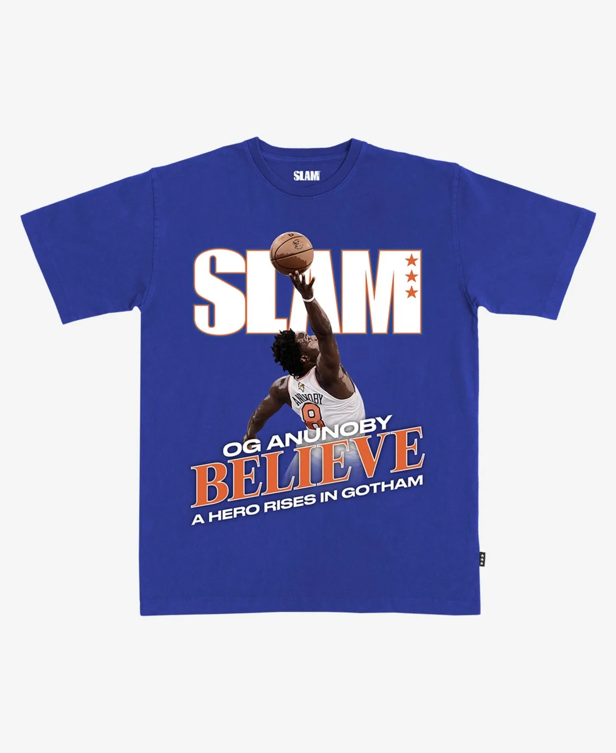 Og Anunoby New York Knicks 2026 Nba Finals Game 4 Tip-In T-Shirt by Slam