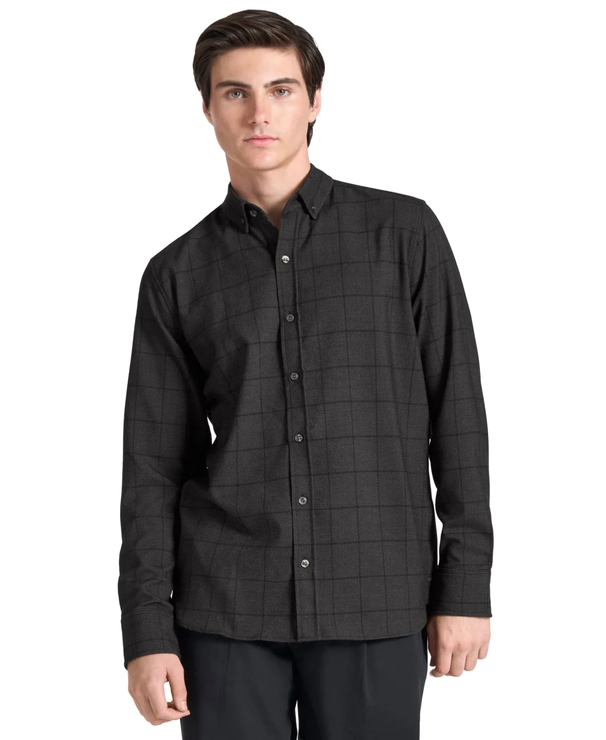 Ted by Ted Baker Euston Plaid Classic-Fit Long-Sleeve Button-Up Shirt by Ted Baker