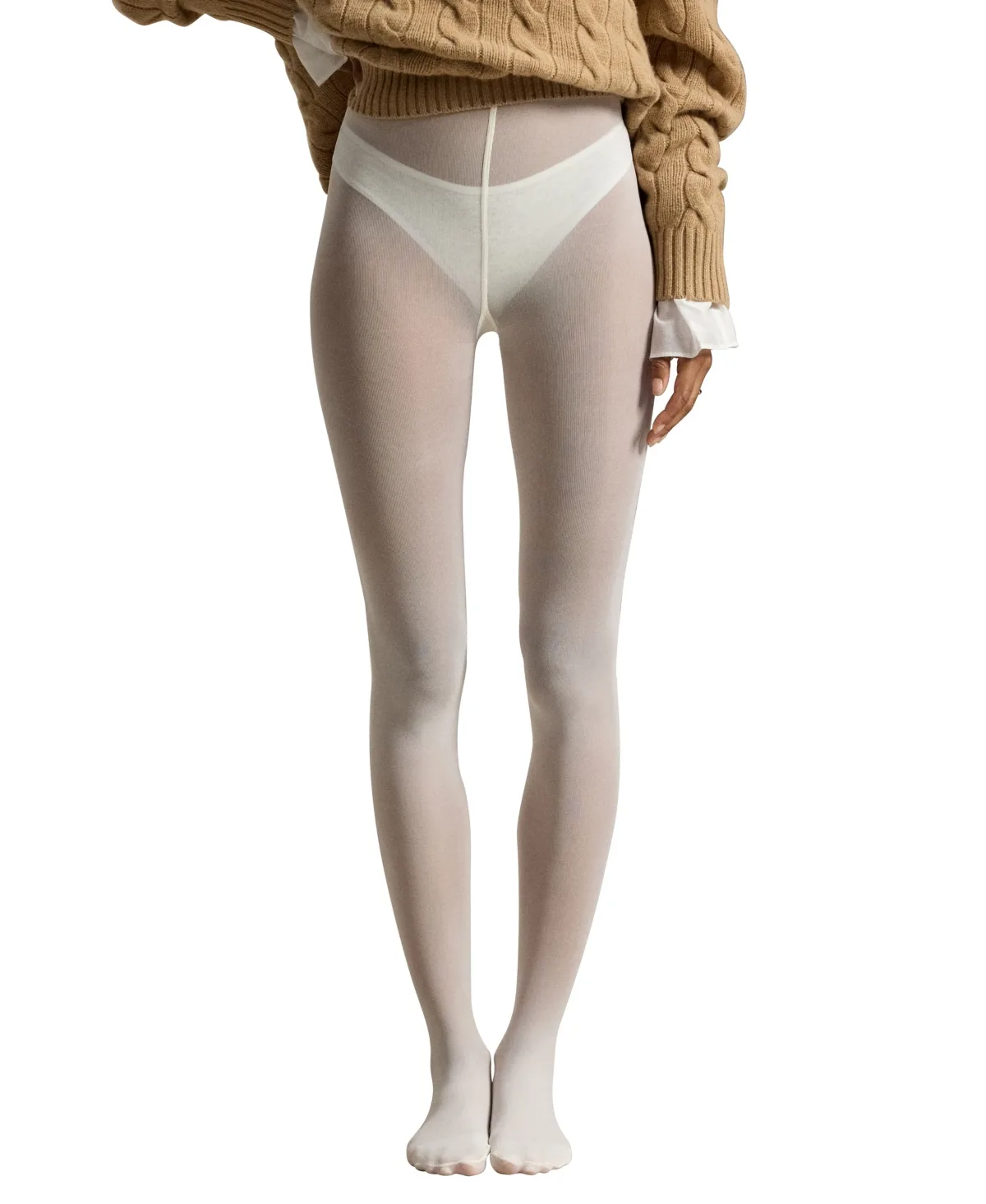 Rib Semi-Sheer 60 Denier Tights