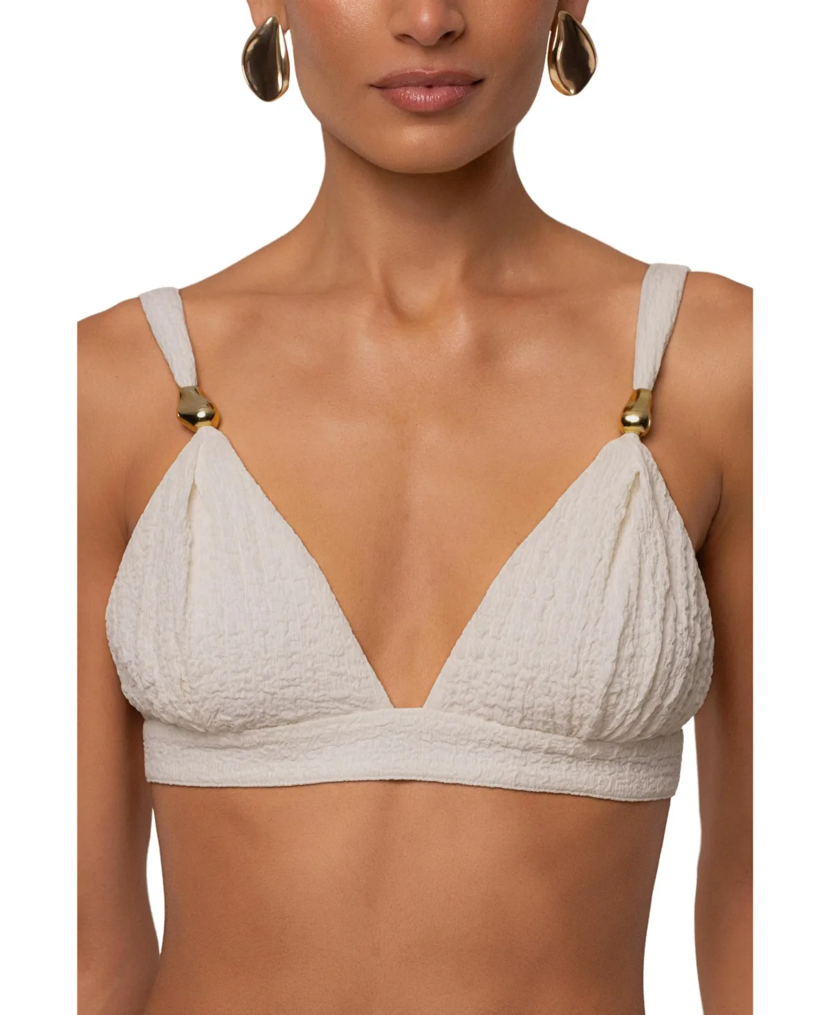 Dockside Crepe Knit Bralette by Jluxlabel