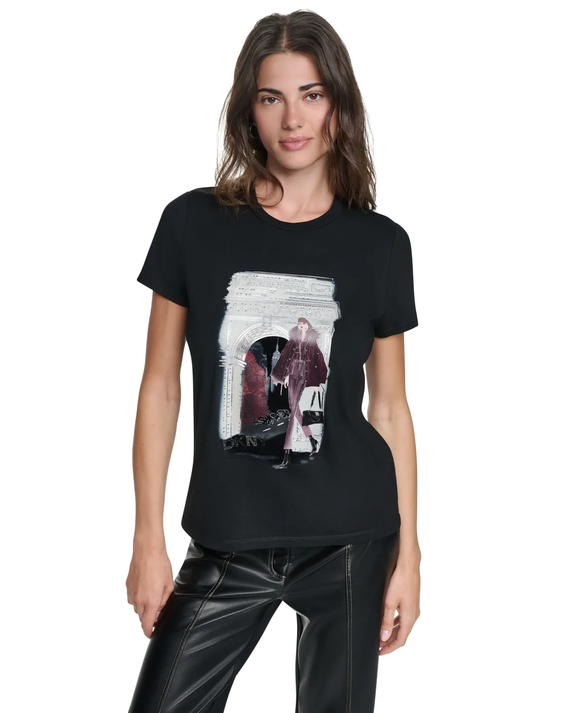 Washington Arch Crewneck Graphic Tee by DKNY