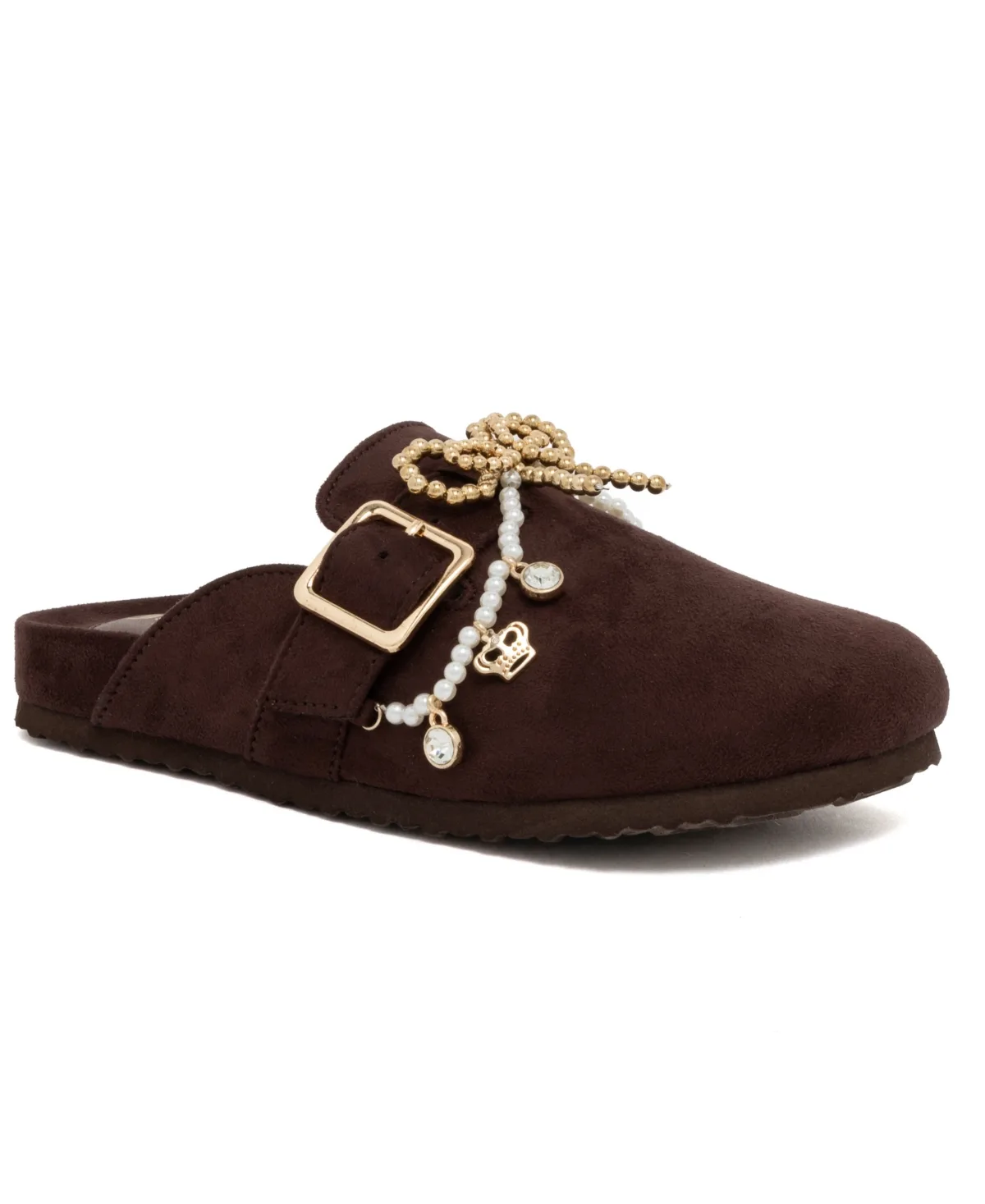 Docile Embellished Round-Toe Clogs by Juicy Couture