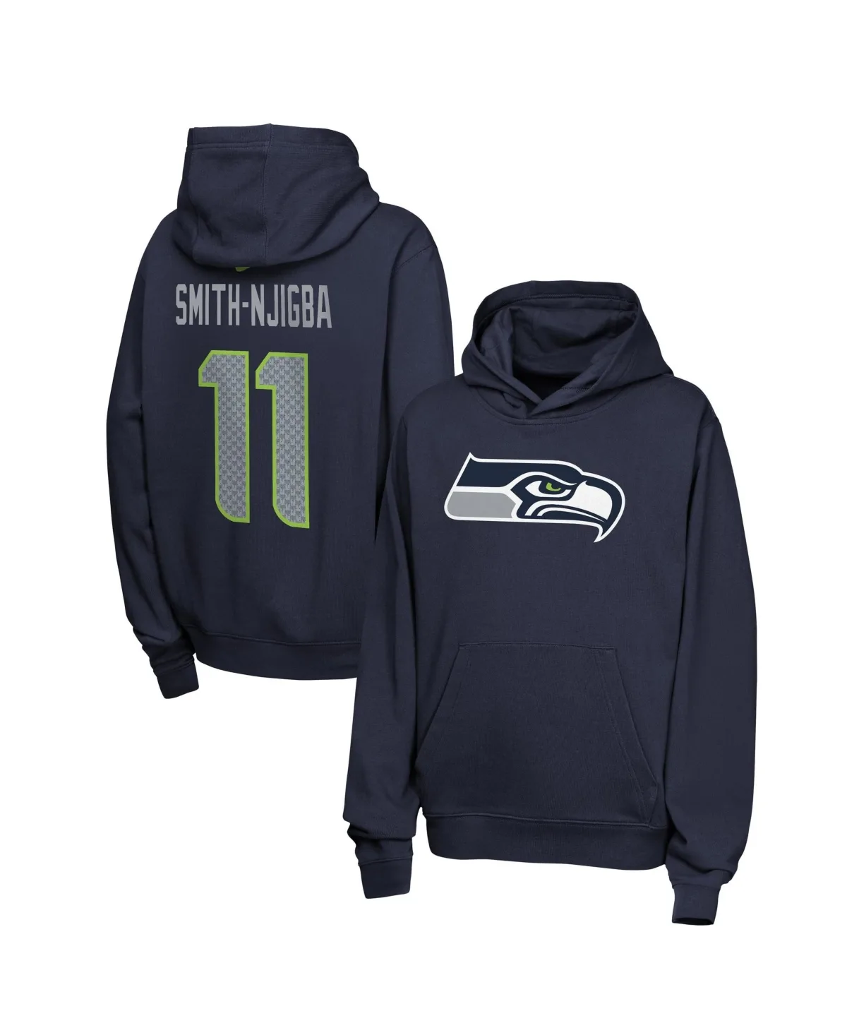 Jaxon Smith-Njigba Seattle Seahawks Name Number Club Fleece Hoodie by Nike