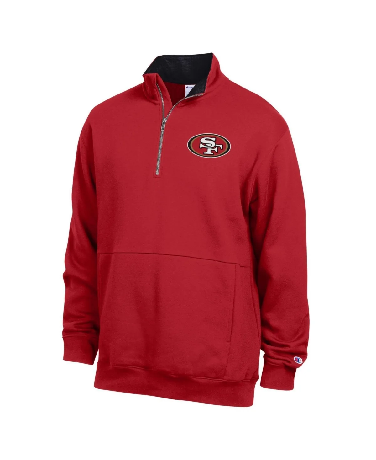 San Francisco 49ers Fleece Quarter-Zip Pullover by Champion