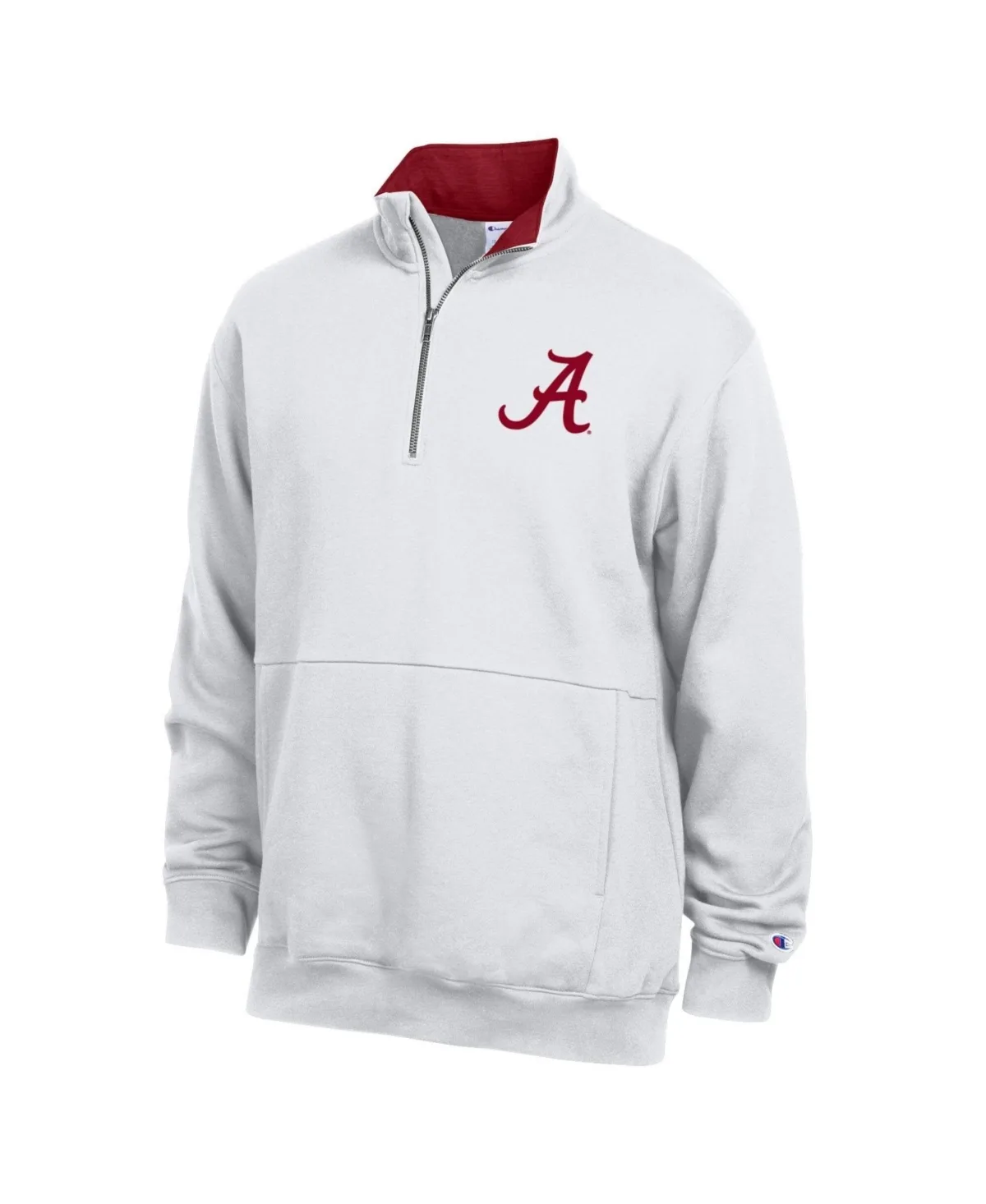 Alabama Crimson Tide Fleece Quarter-Zip Dropped-Shoulder Pullover by Champion