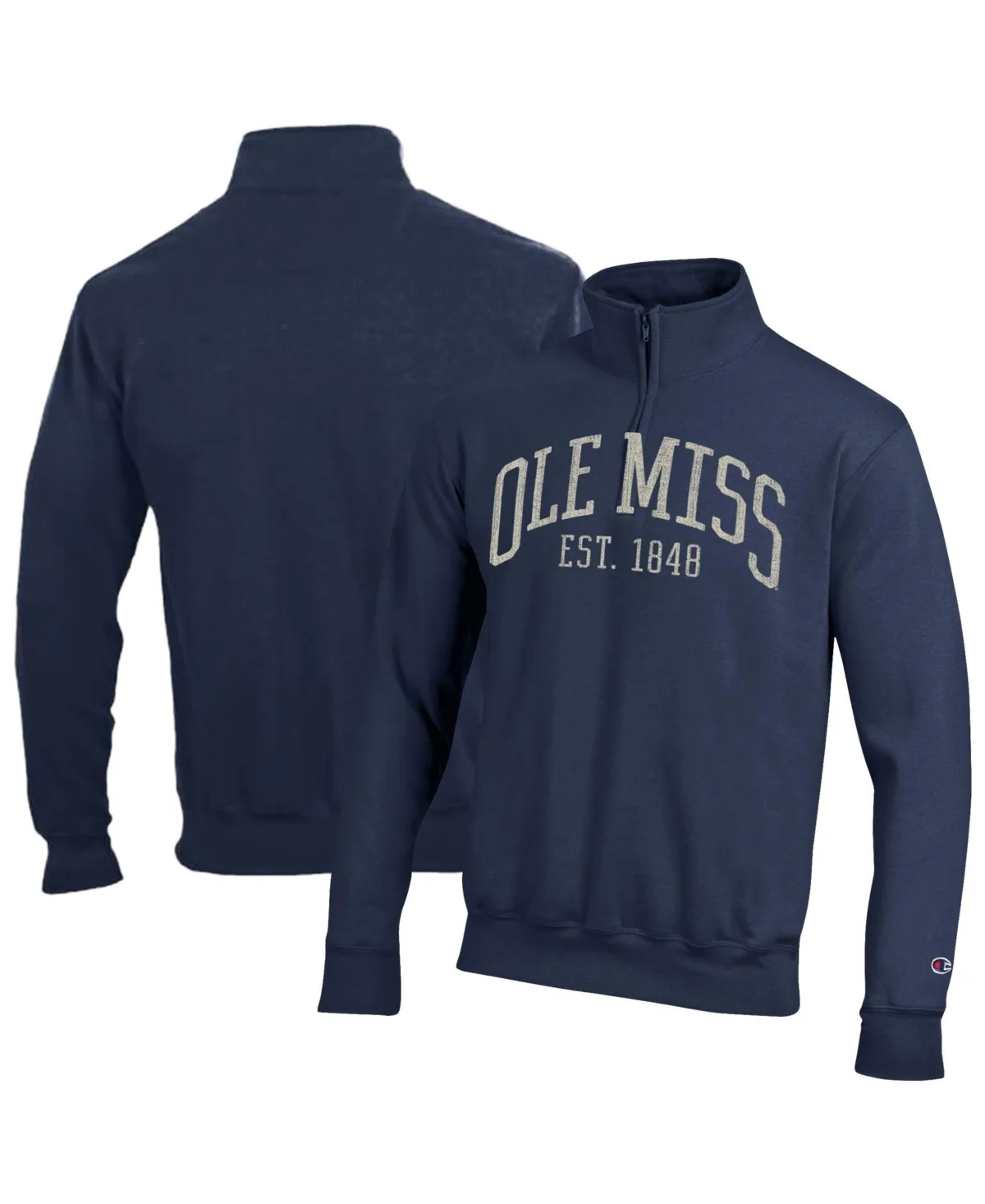 Ole Miss Rebels Power Blend Quarter-Zip Pullover by Champion