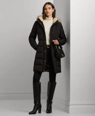 Lauren Ralph Lauren Faux Fur Hooded Puffer Coat by Ralph Lauren
