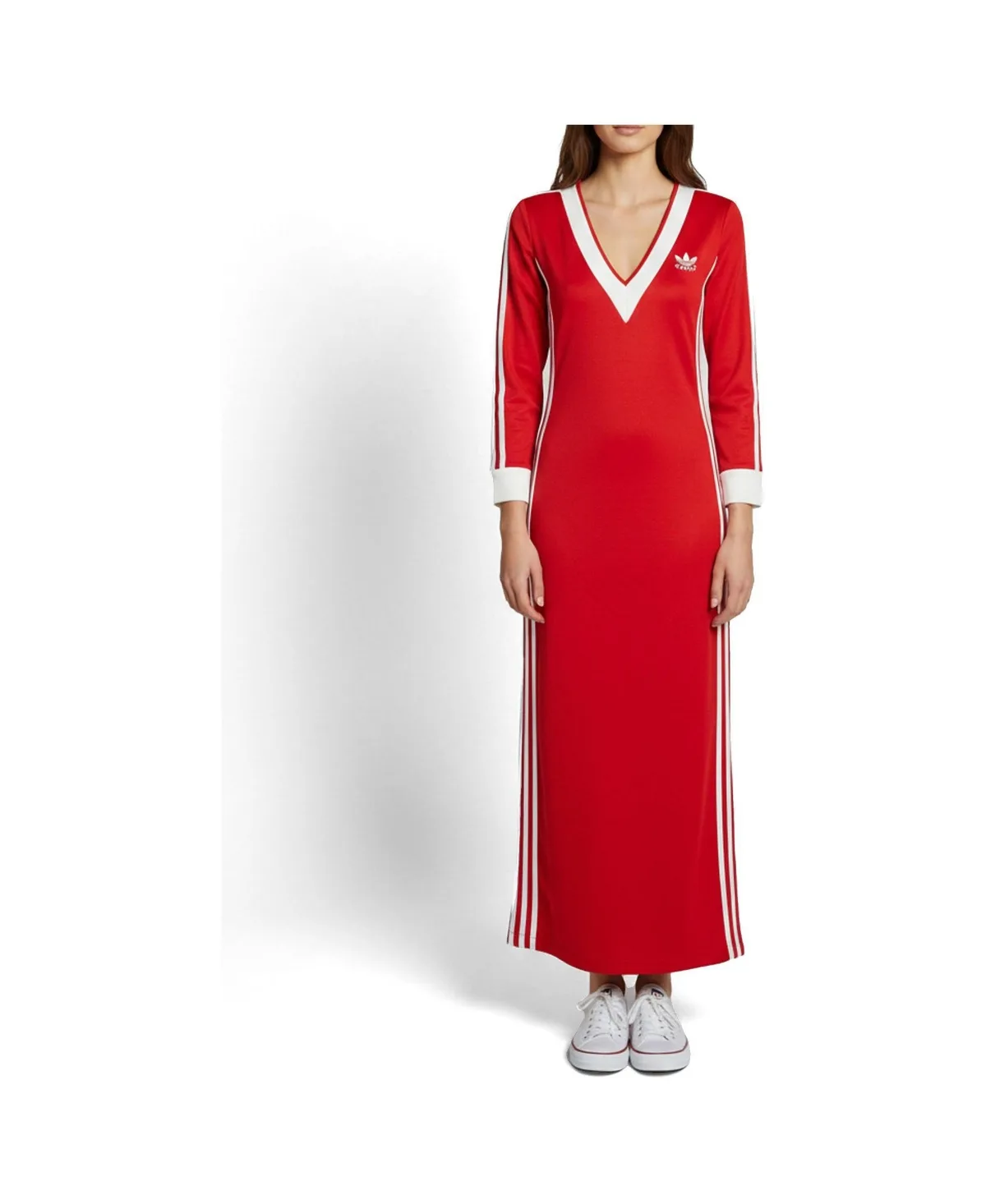 Pre-Owned Striped Jersey Slitted Maxi Dress by Gucci