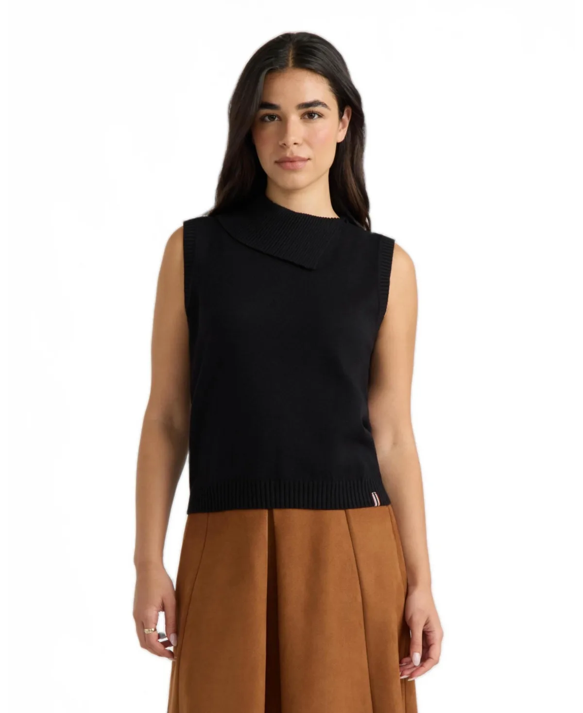 Hunter Sleeveless Asymmetric Collar Sweater by Macy's