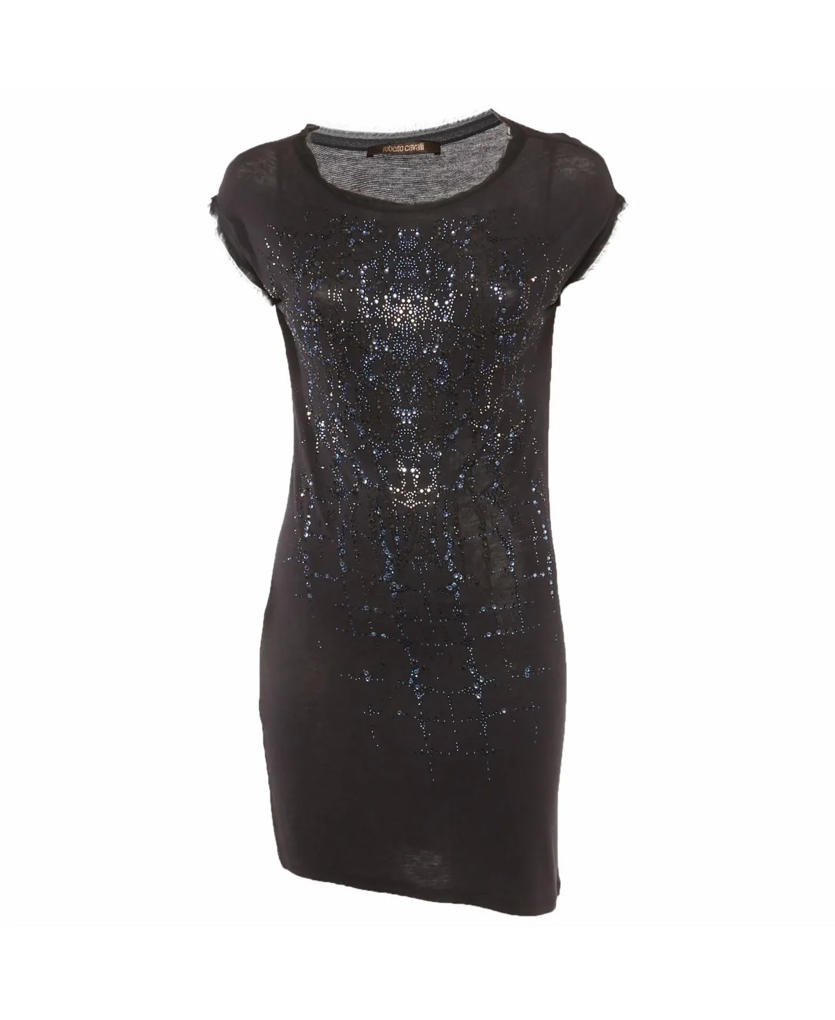 Pre-Owned Roberto Cavalli Beaded Raw-Edge Knit Tunic by Roberto Cavalli