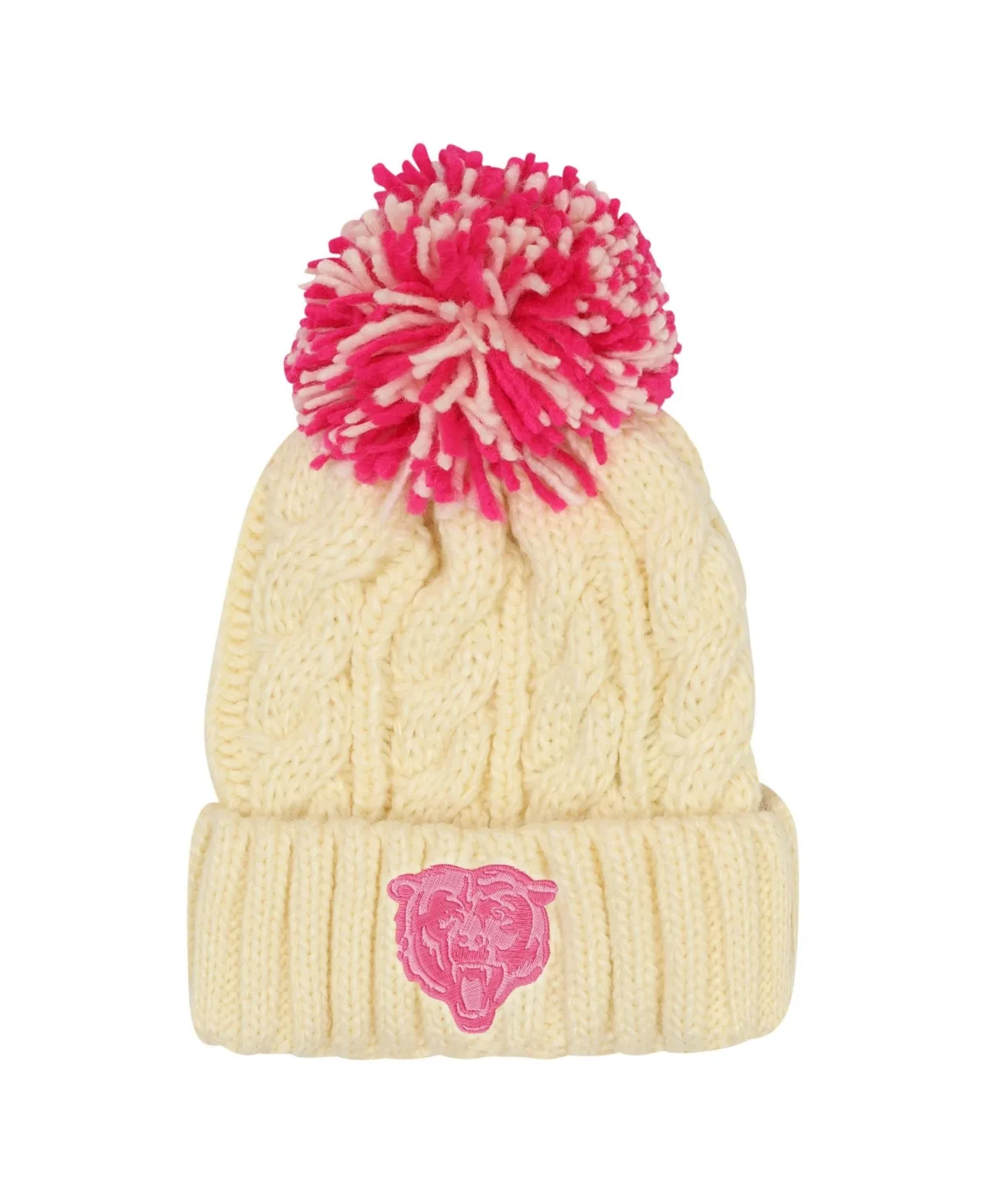 Chicago Bears Cable-Knit Pom Beanie by Outerstuff
