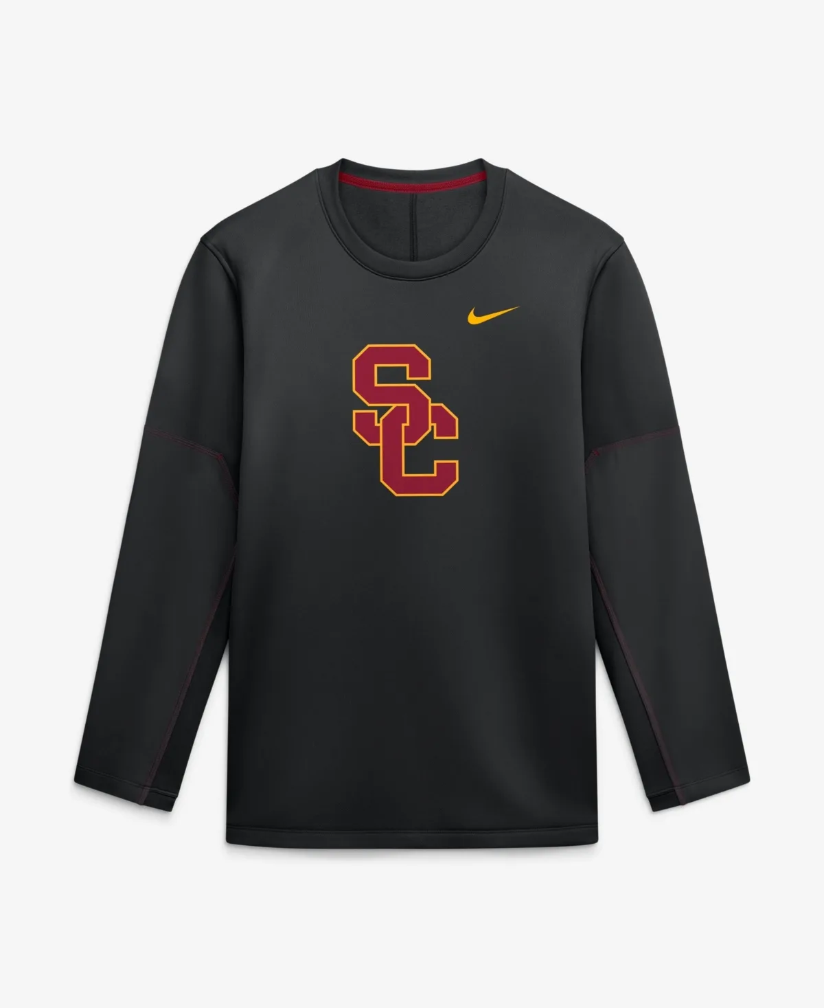 Usc Trojans 2026 Sideline Coaches Long-Sleeve Brushed-Pique T-Shirt by Nike