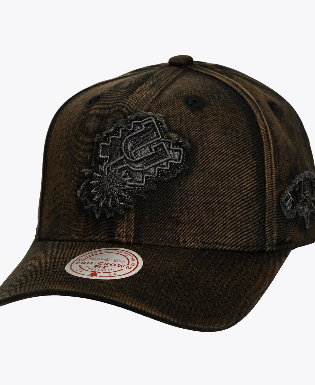 San Antonio Spurs Downtown Pro Crown Snapback Hat by Mitchell & Ness