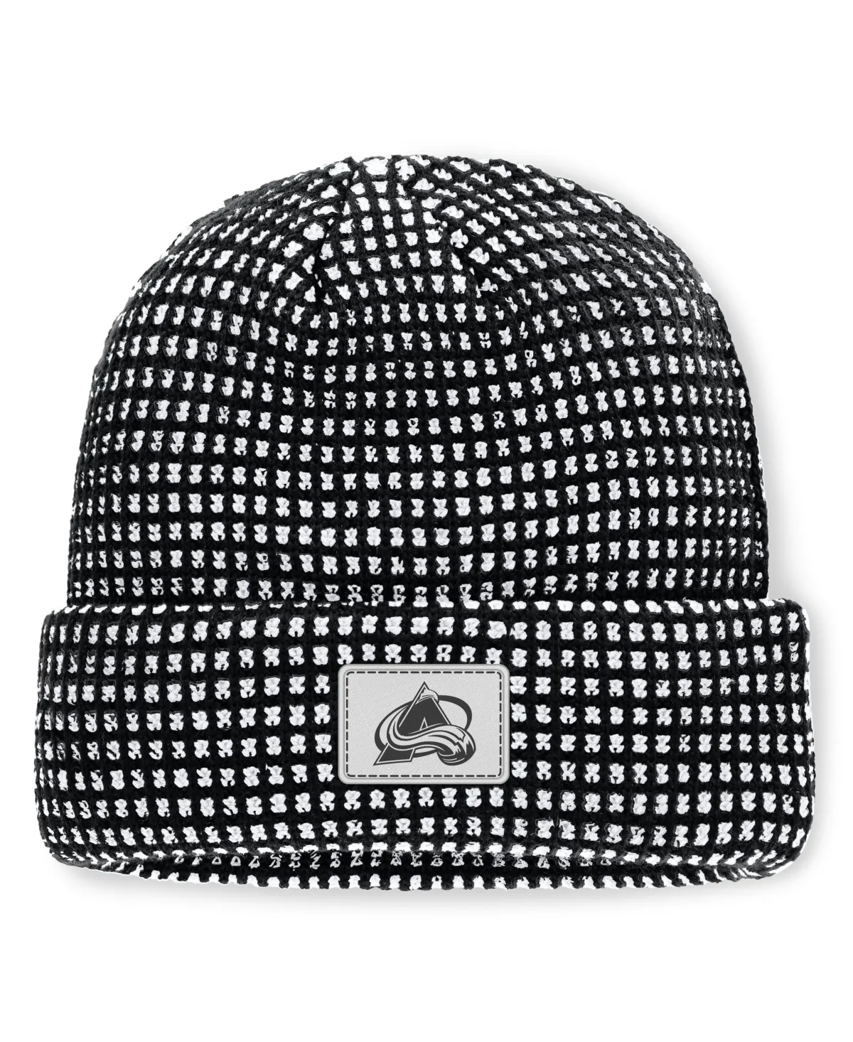 Colorado Avalanche Fundamental Scheme Ribbed Cuffed Knit Hat by Fanatics