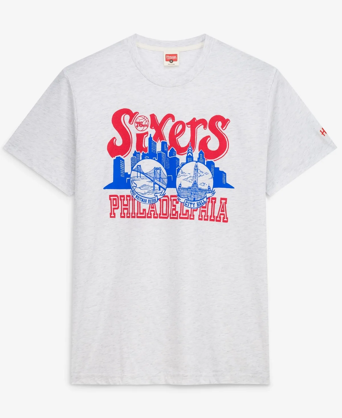 Philadelphia 76ers Skyline T-Shirt by Homage