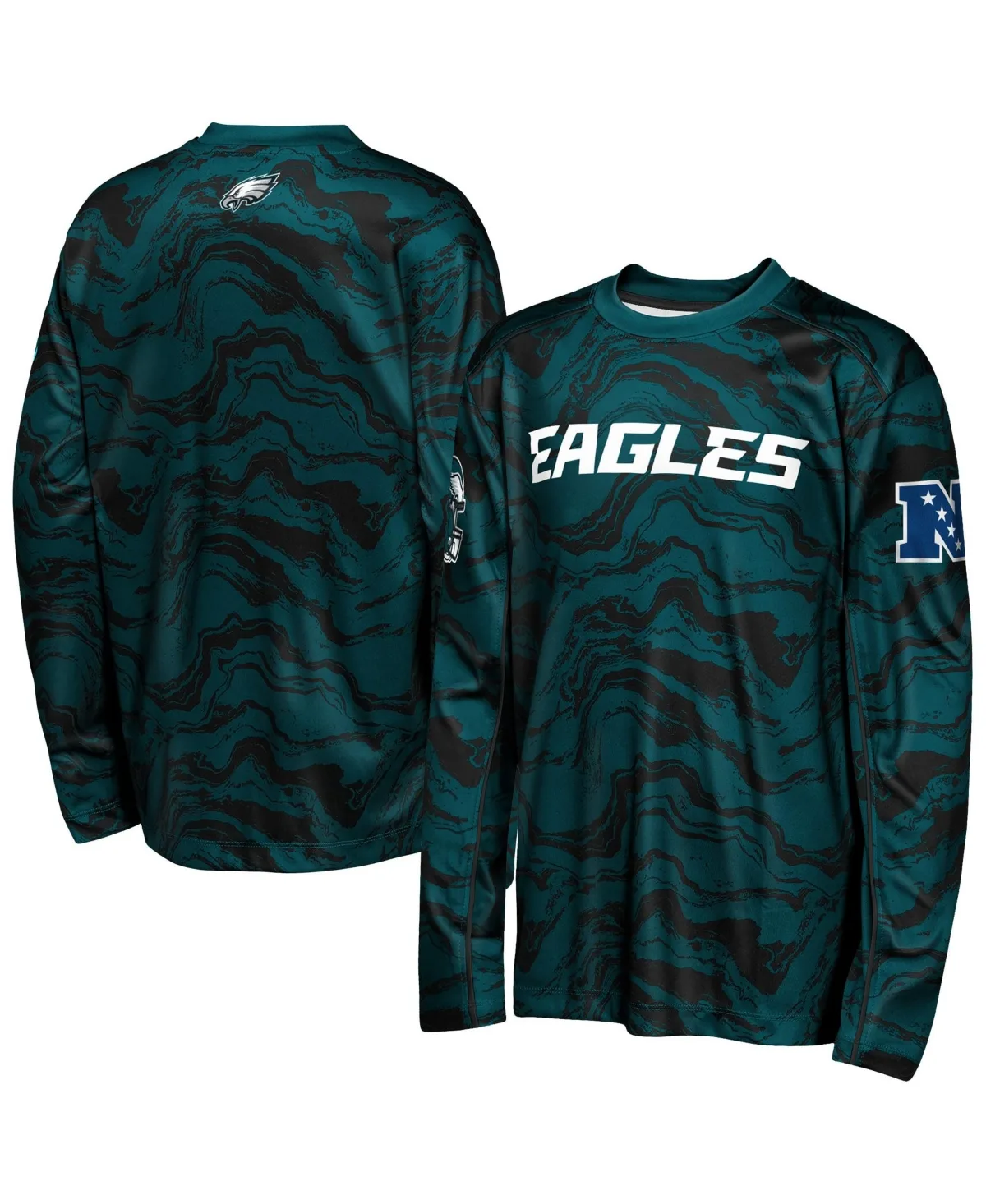 Philadelphia Eagles Tailgate Performance Long-Sleeves T-Shirt by Outerstuff