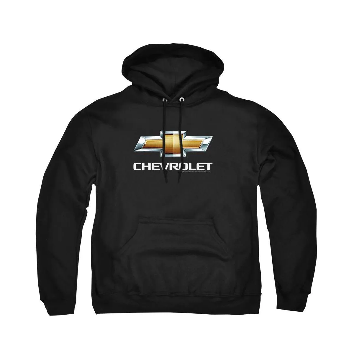 Chevrolet Chevy Bowtie Stacked Graphic Pullover Poly-Cotton Blend Hoodie by Corvette