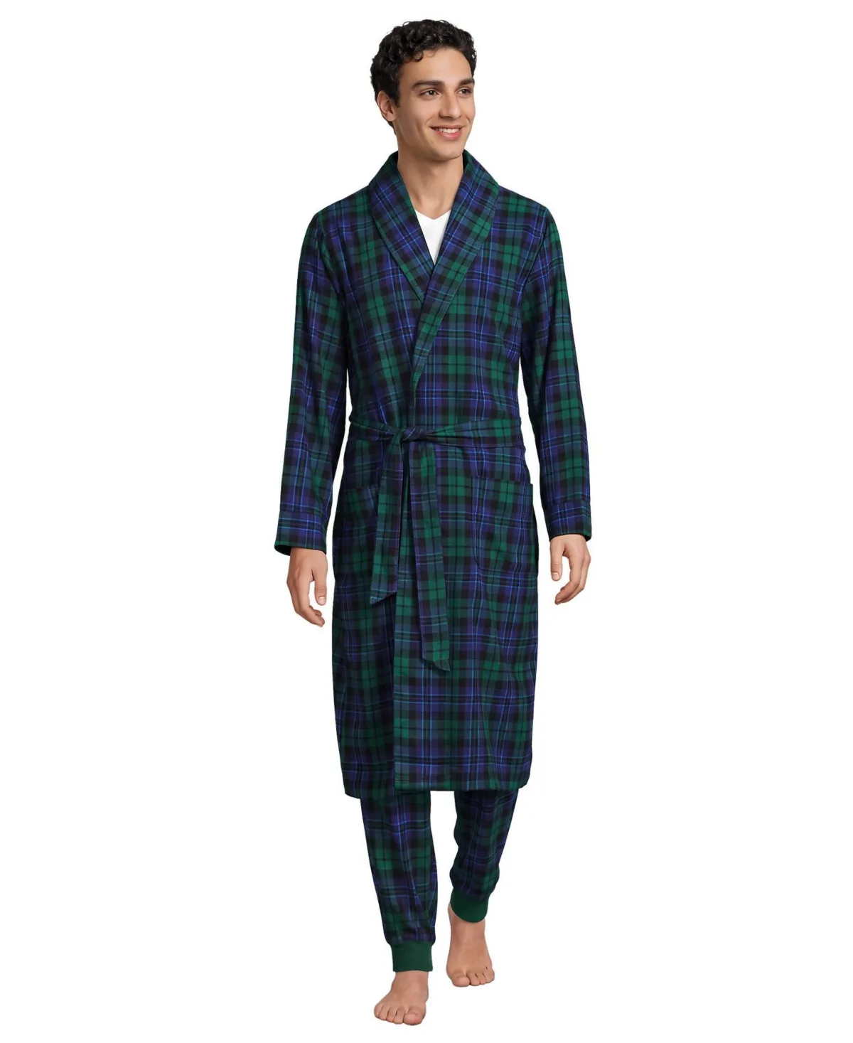 Flannel Robe by Lands' End