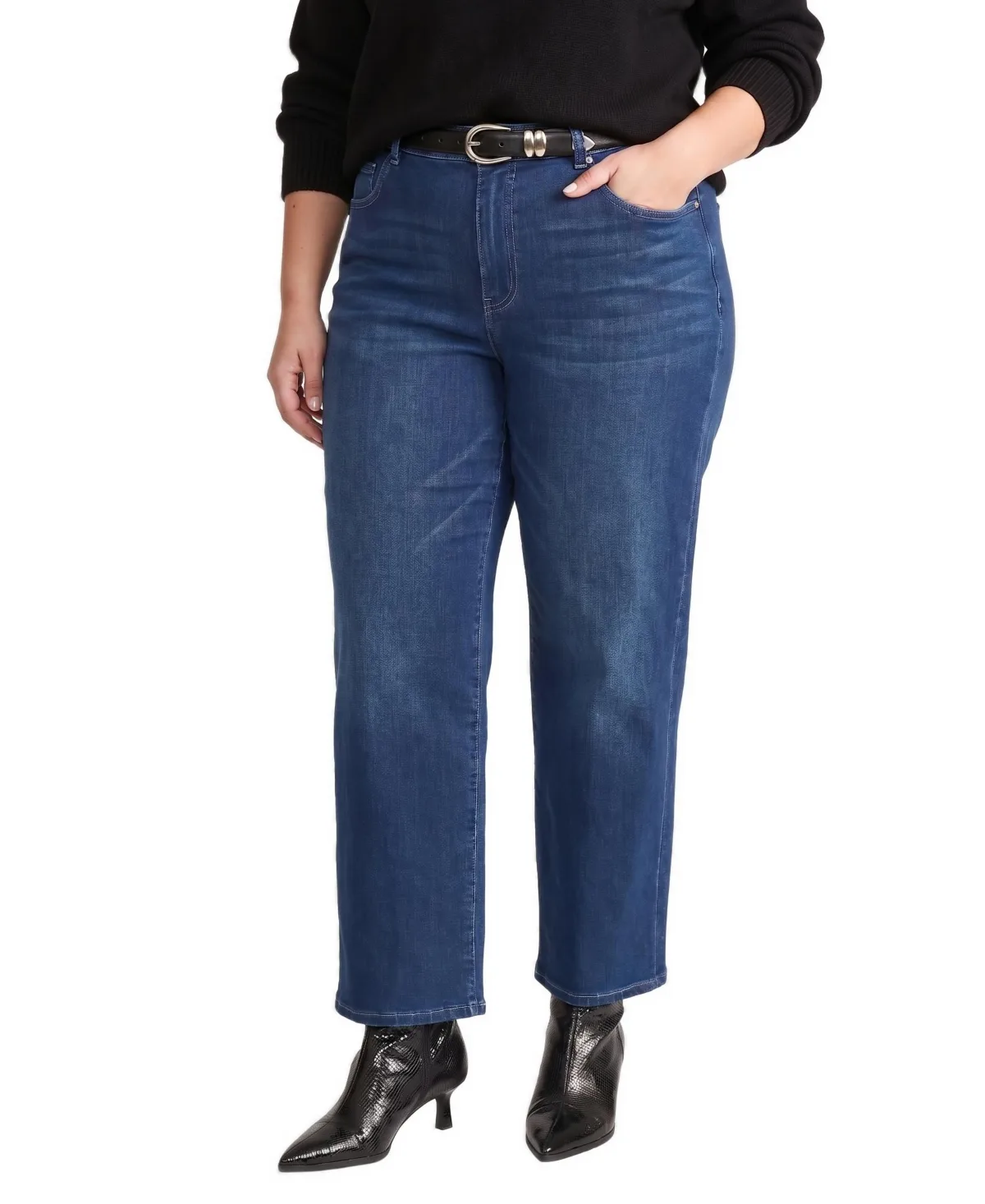 Bae Boyfriend High-Rise Straight-Leg Jeans