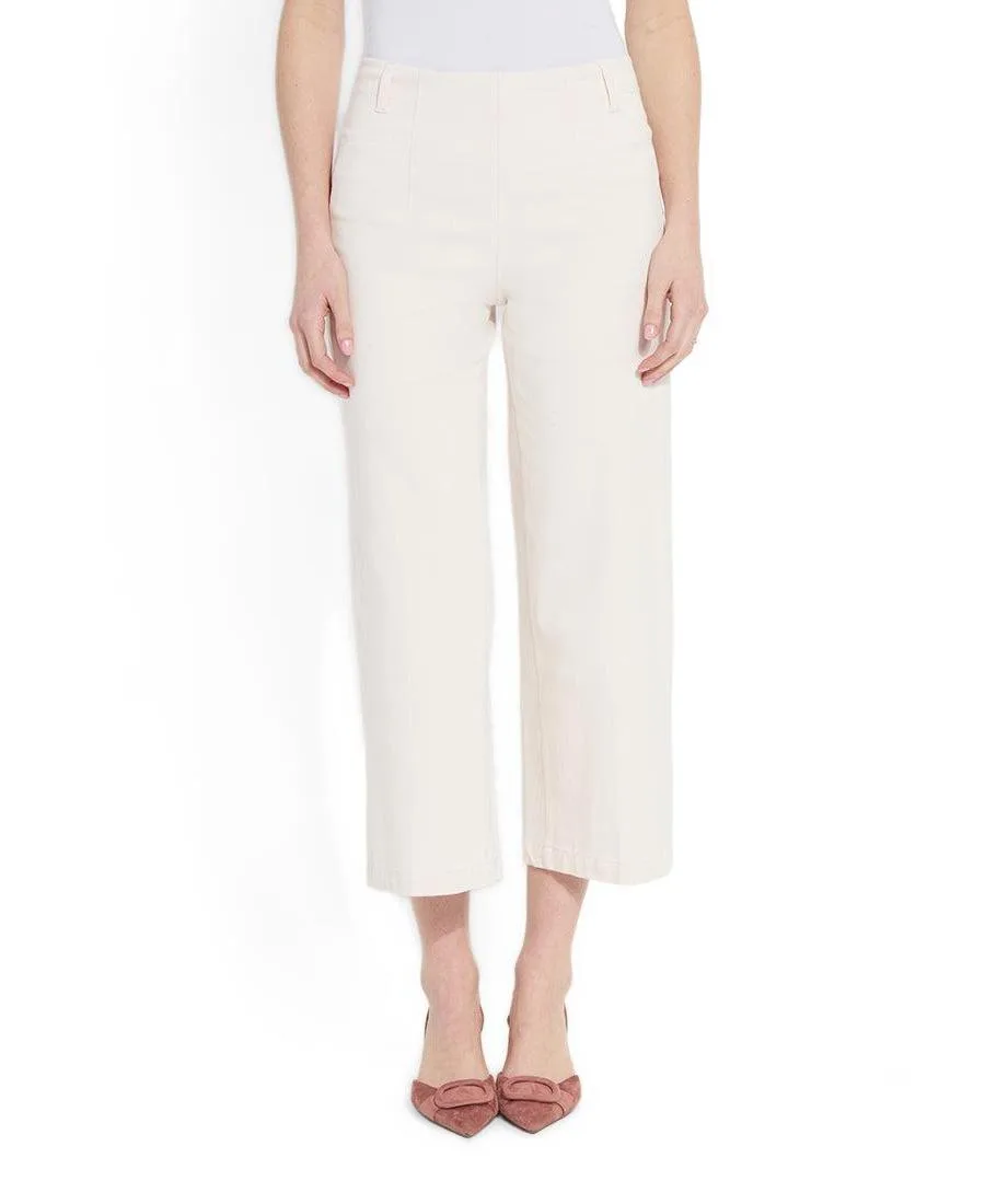 Layton High-Rise Wide-Leg Cropped Jeans