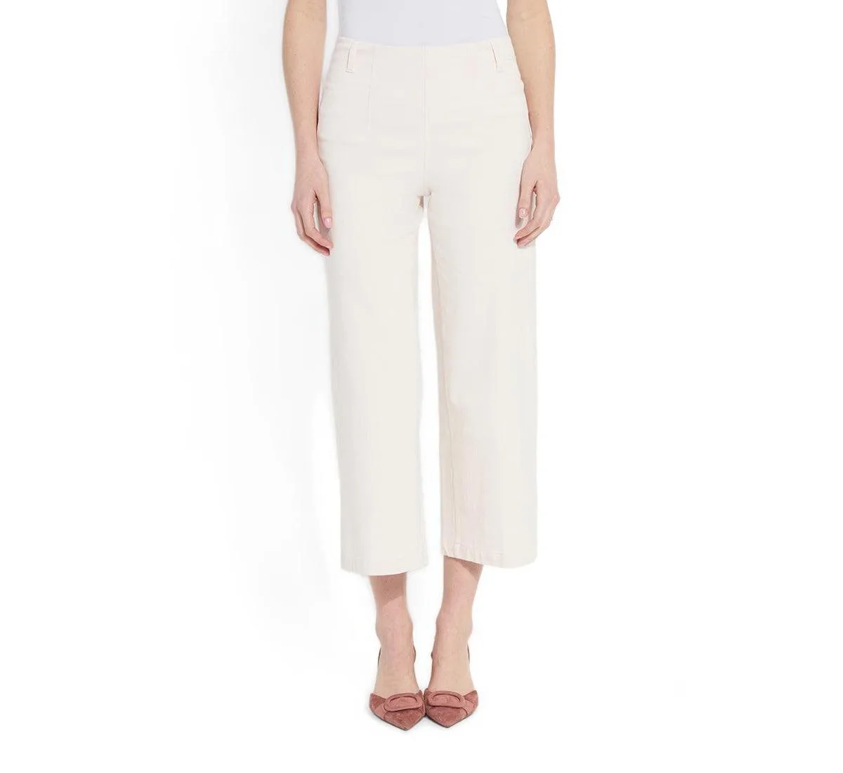 Layton High-Rise Wide-Leg Cropped Jeans by Lysse