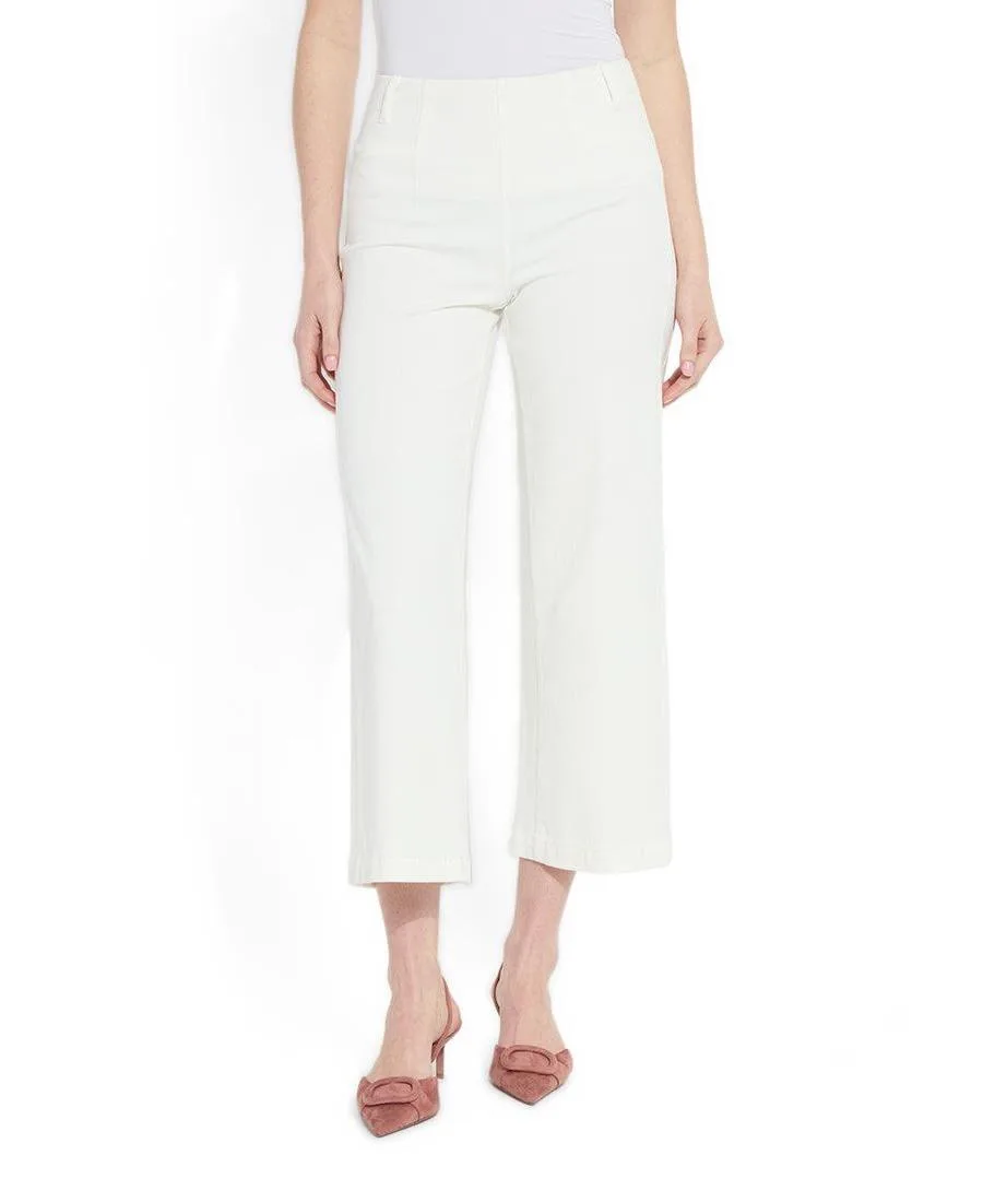 Layton High-Rise Wide-Leg Cropped Jeans