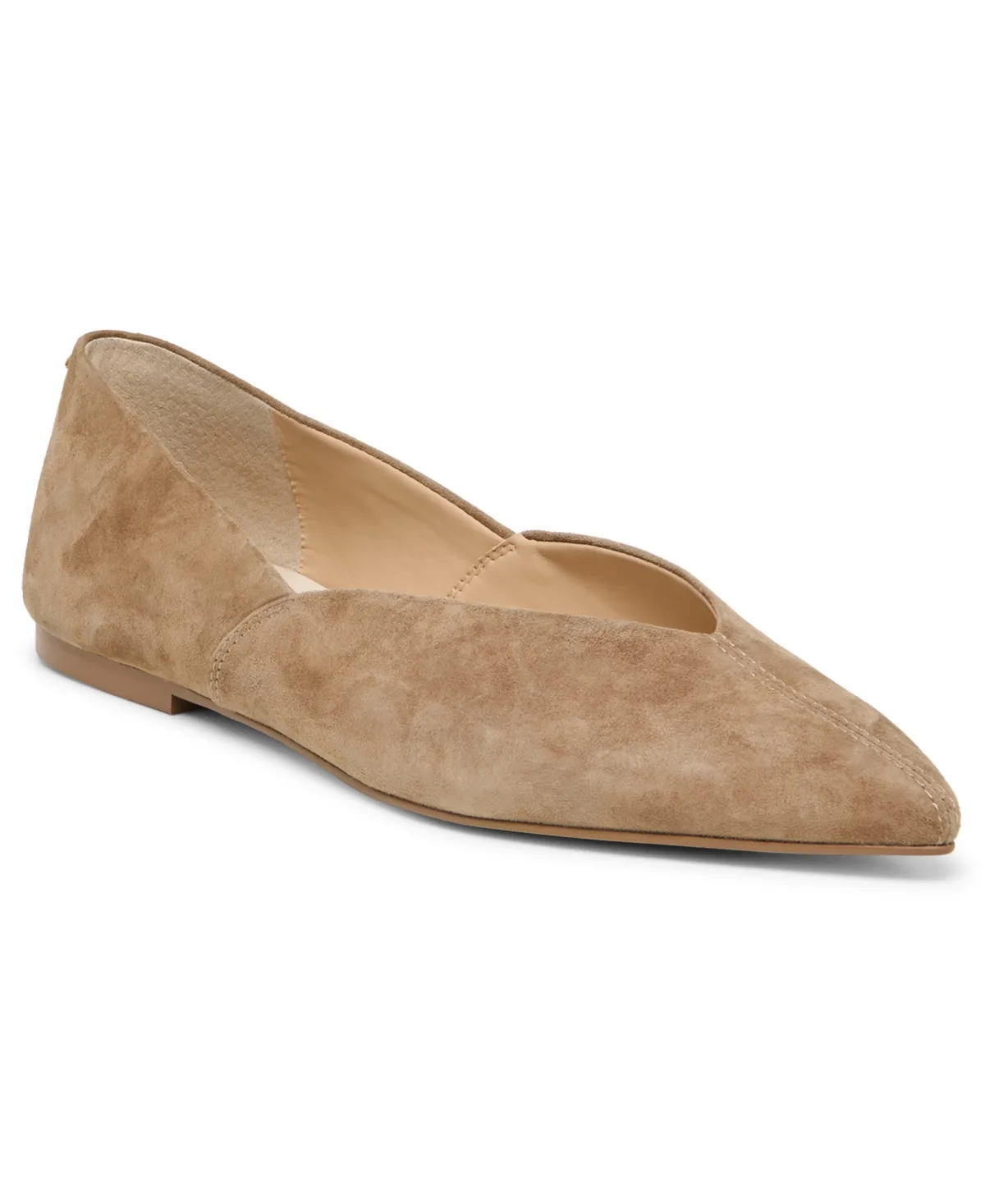 Gema Pointed Toe Flats - Taupe Suede by Dolce Vita