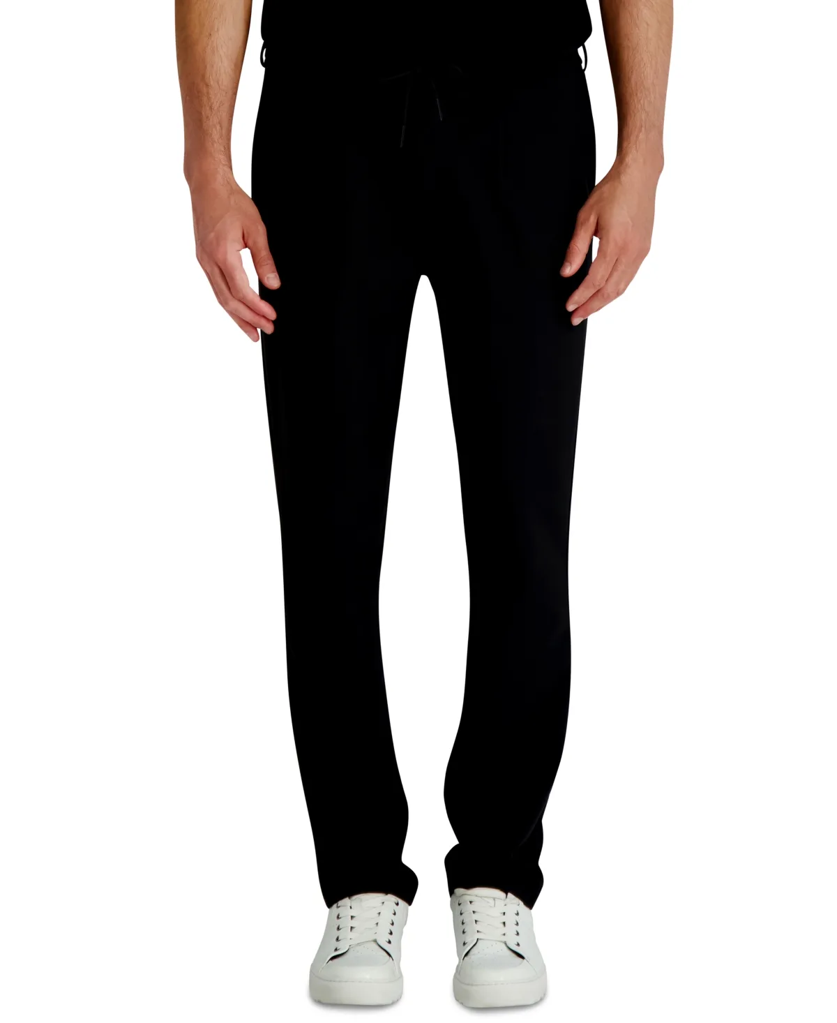 Precision Ponte Drawstring Pants by Karl Lagerfeld