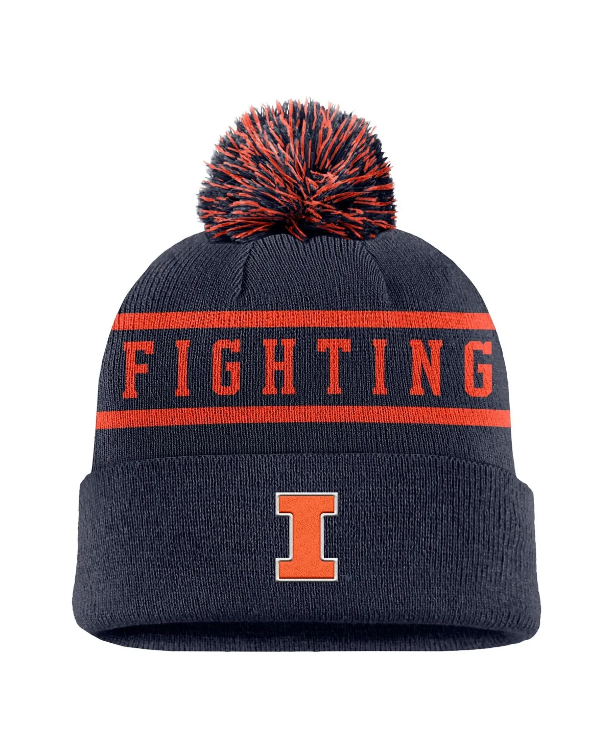 Illinois Fighting Illini Cuffed Knit Pom Beanie by Nike