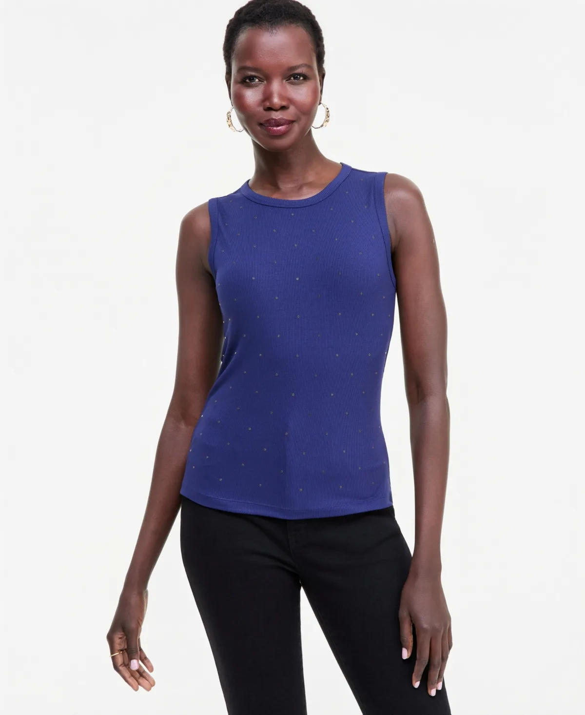 Crystal Embellished Sleeveless Top by INC International Concepts