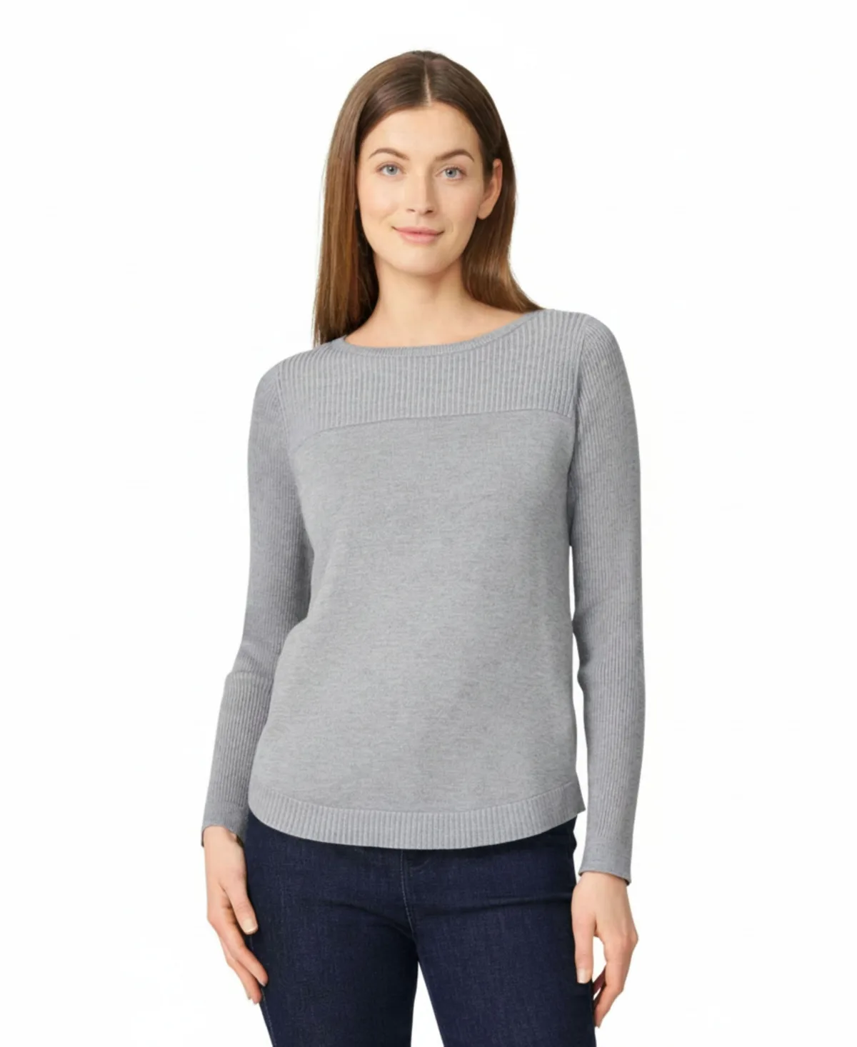 Boat Neck Long-Sleeve Sweater by PAIGE