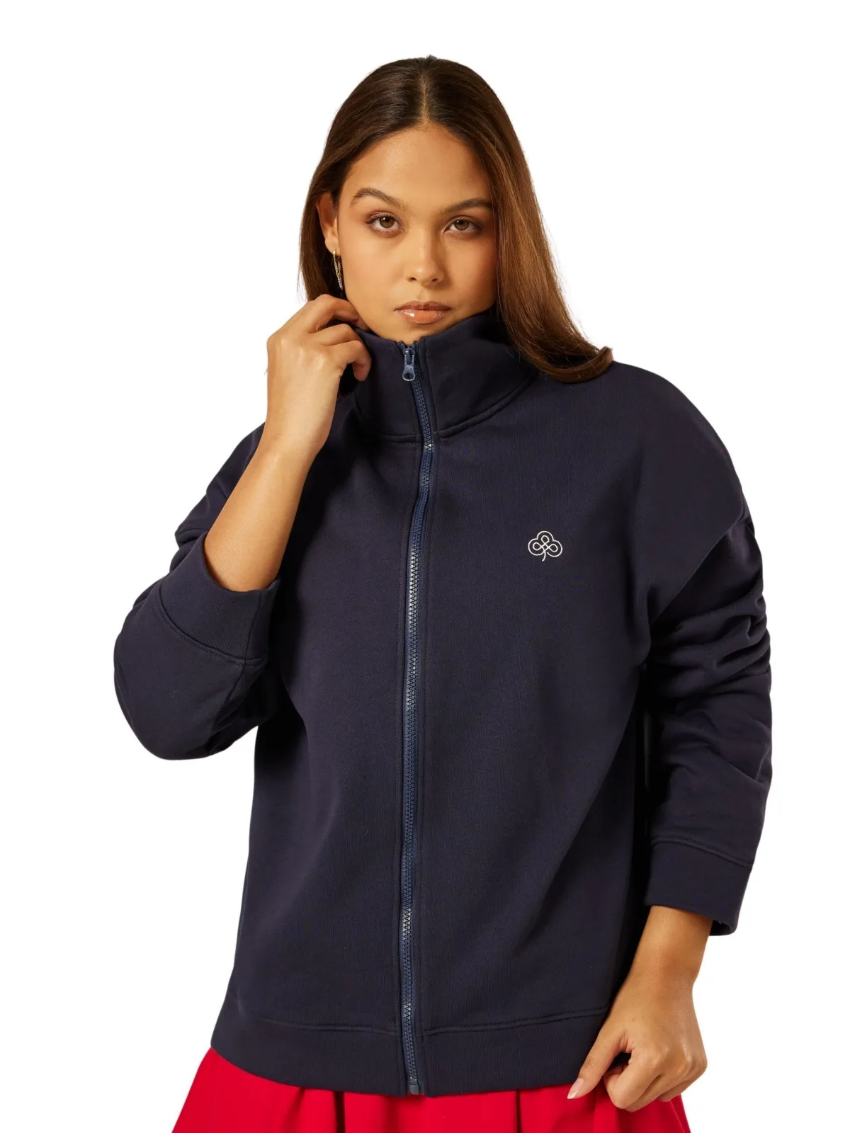 Varsity Athletica Full-Zip Mock Neck Sweatshirt
