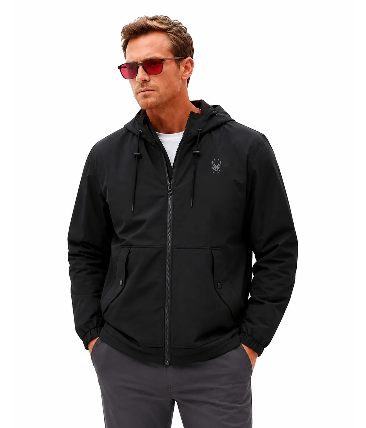Gale Lightweight Hooded Windbreaker by Spyder