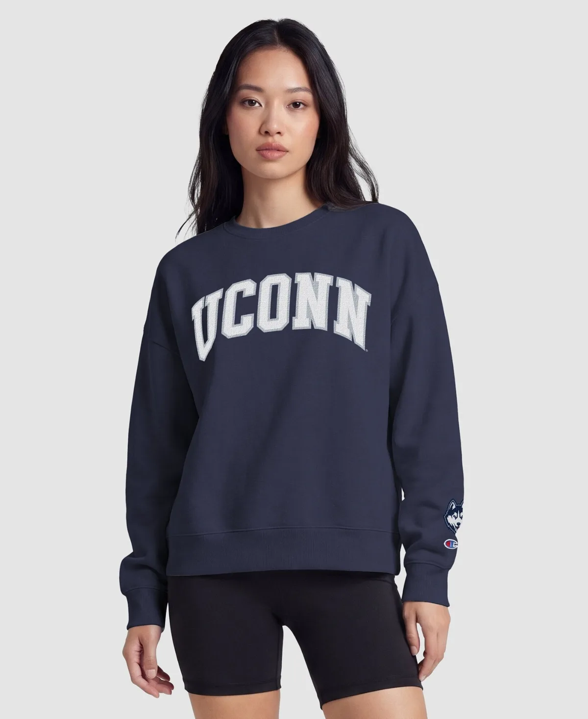 UConn Huskies Fleece Crew Sweatshirt by Champion