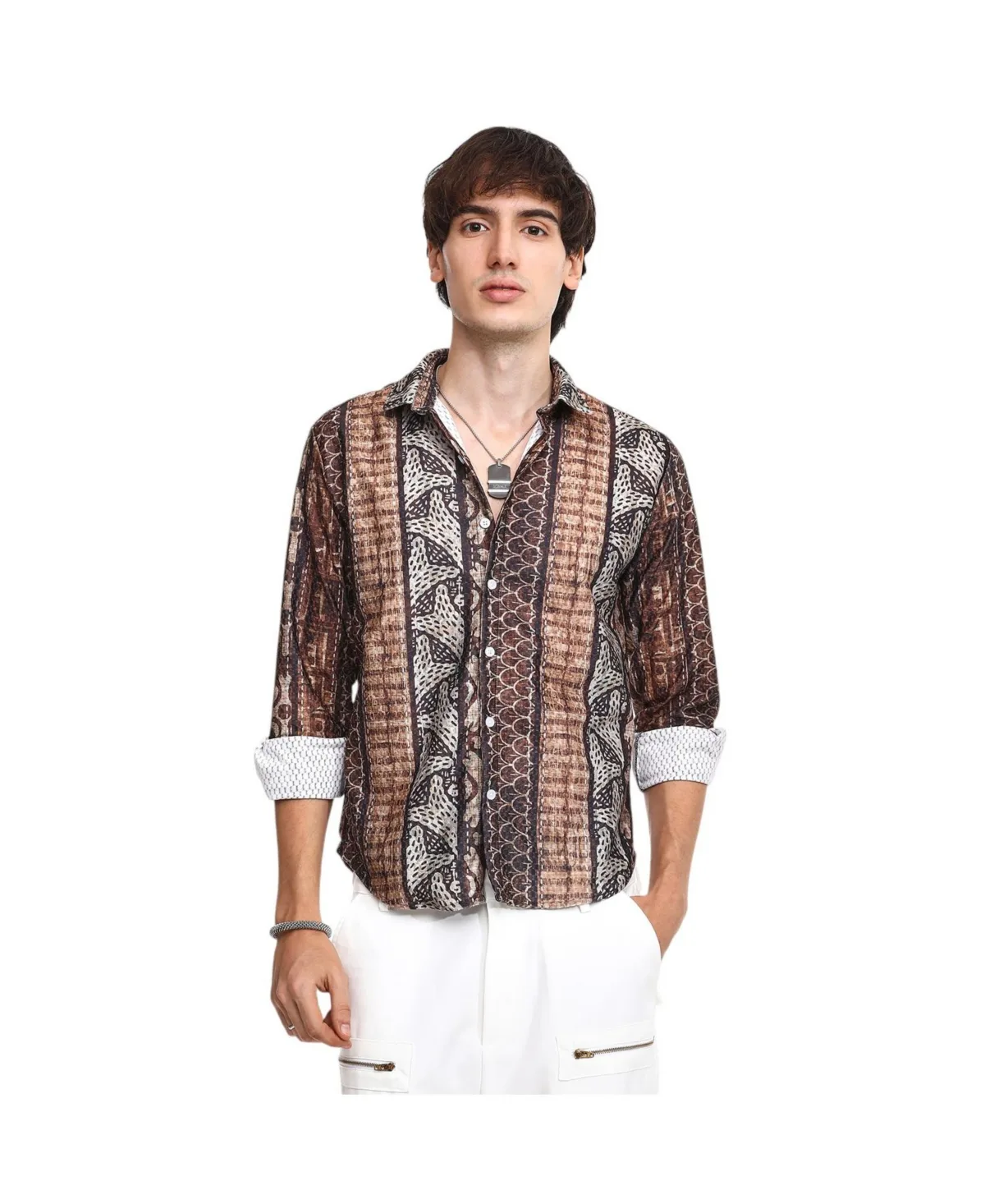 Folk Print Shirt by Campus Sutra
