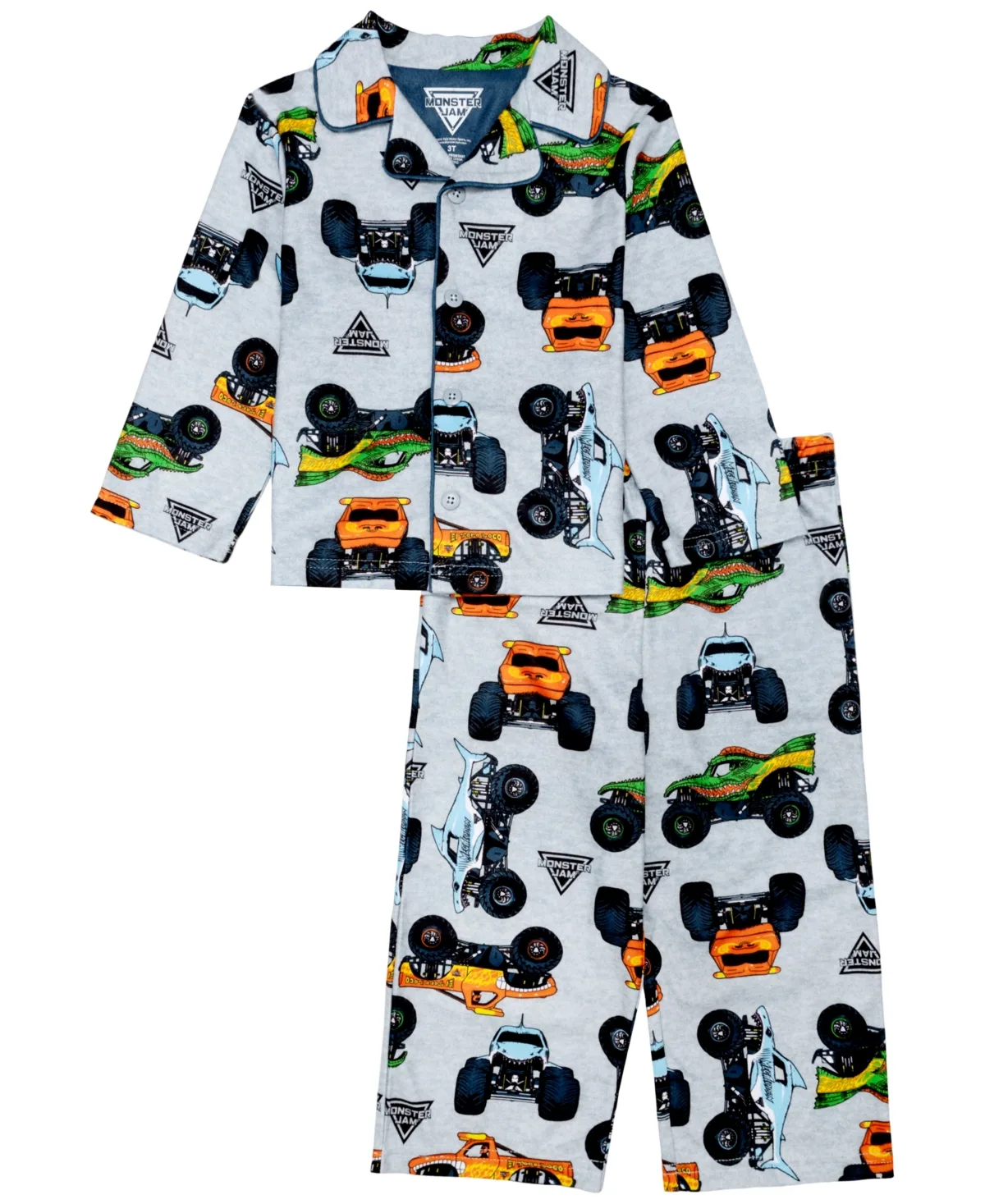Monster Jam Long-Sleeve Top and Pants, 2-Piece Set, 2-Pack by Ame