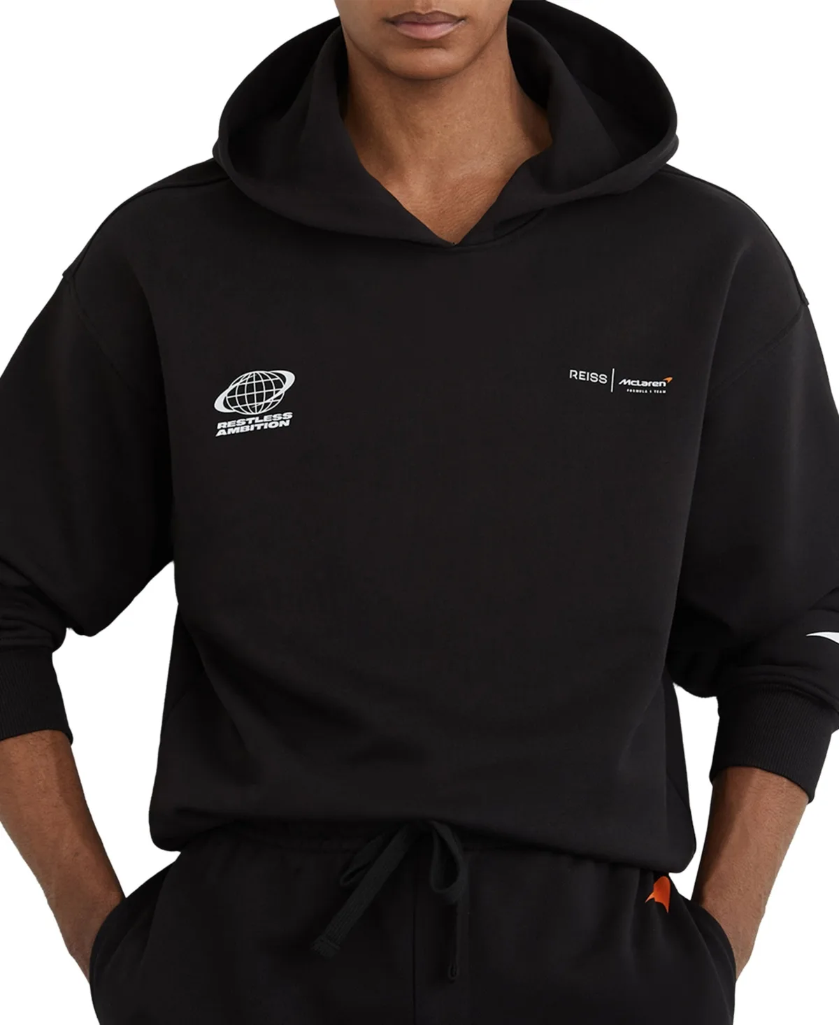 Rowan McLaren Racing Heavyweight Graphic Hoodie by Reiss