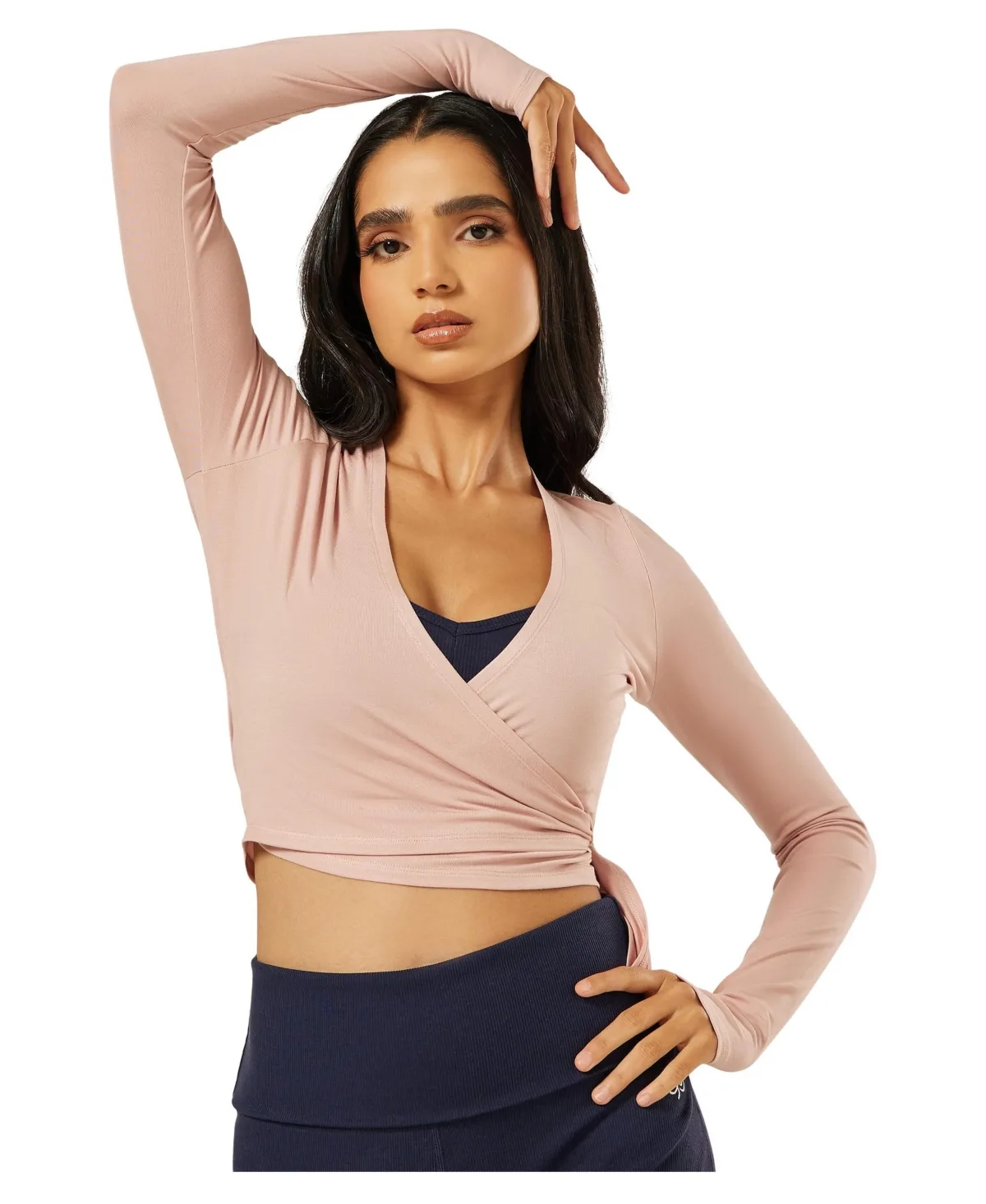 Long-Sleeve V-Neck Ultimate Ballet Wrap Top