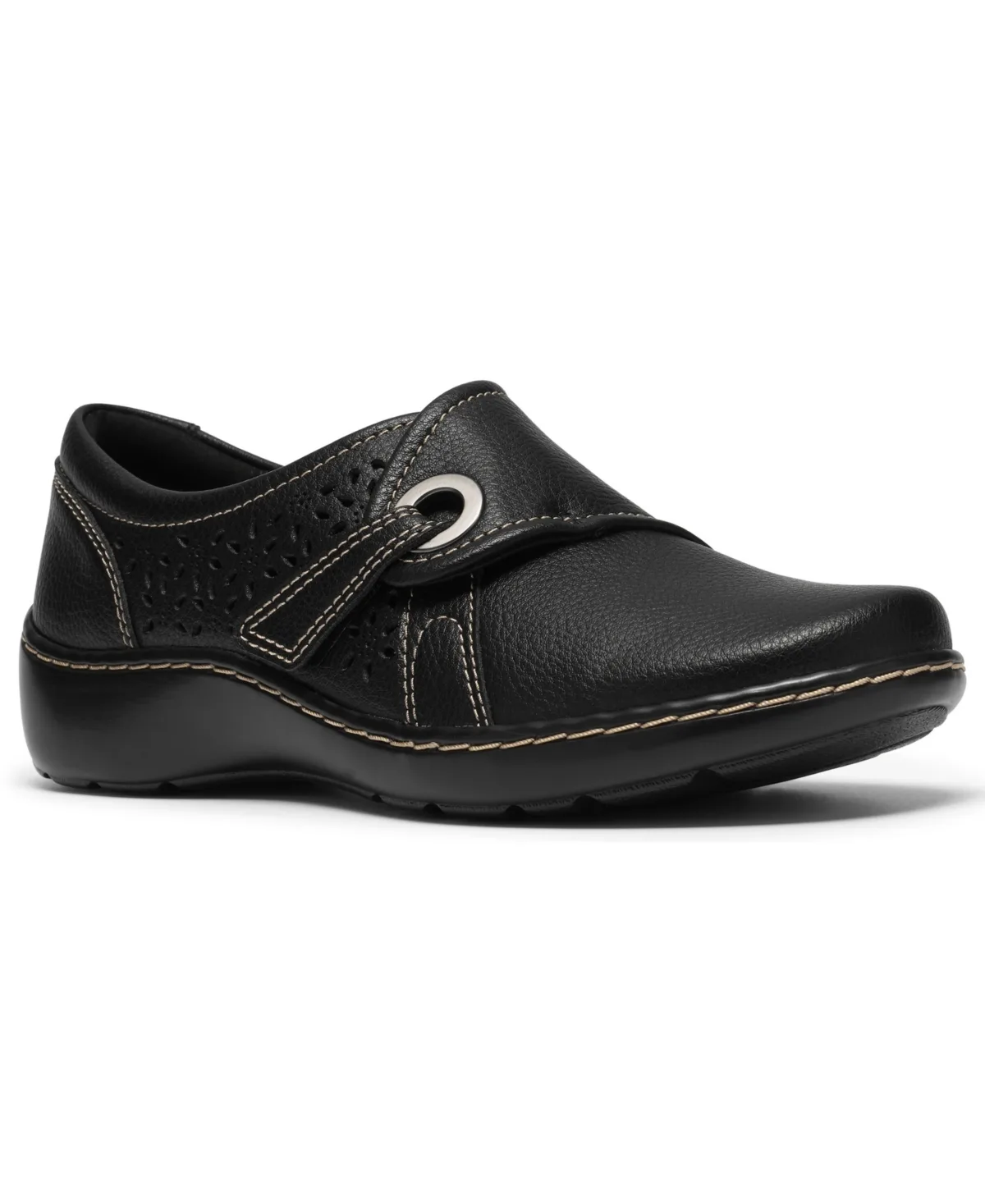 Cora Teagan Perforated Leather Mary Jane Flats