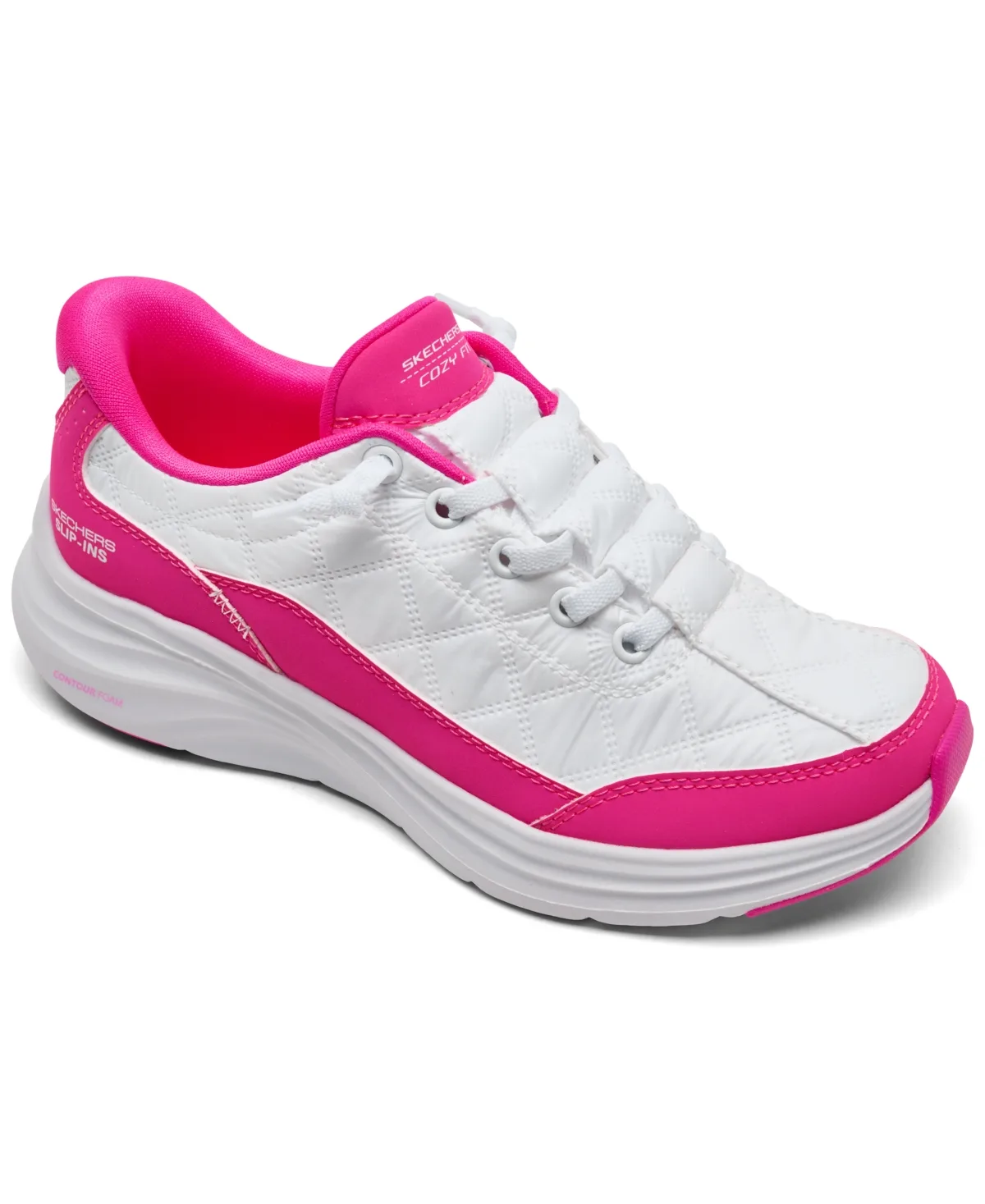 Contour Foam Cozy Fit Walking Slip-On Sneakers by Skechers