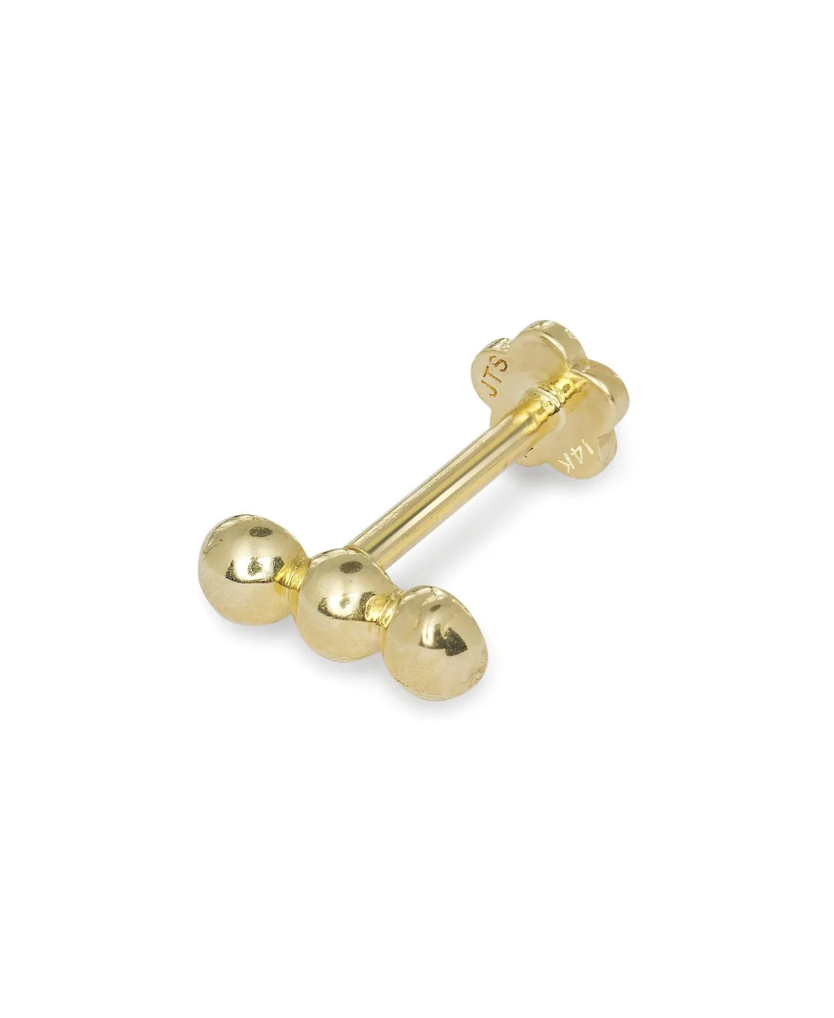 18G 7mm Triple Bead Labret Cartilage Stud by Curata